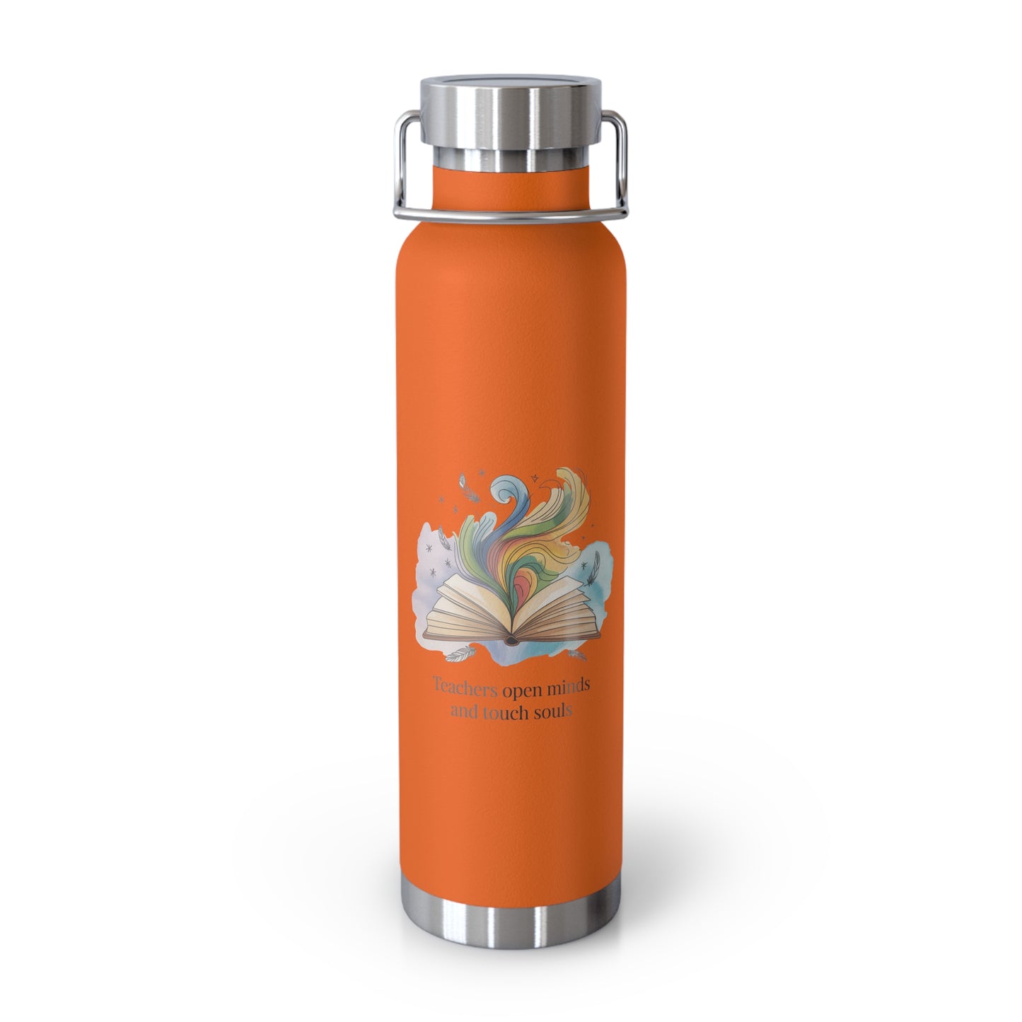 Teachers Open Minds and Souls -22oz Copper Teachers Tumbler