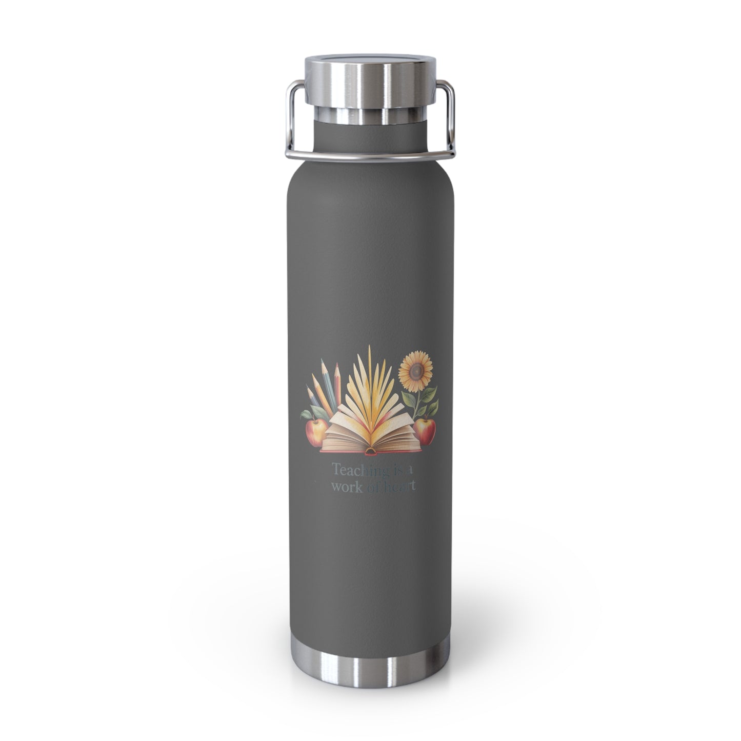 Teaching is a Work of Heart -22oz Copper Teachers Tumbler
