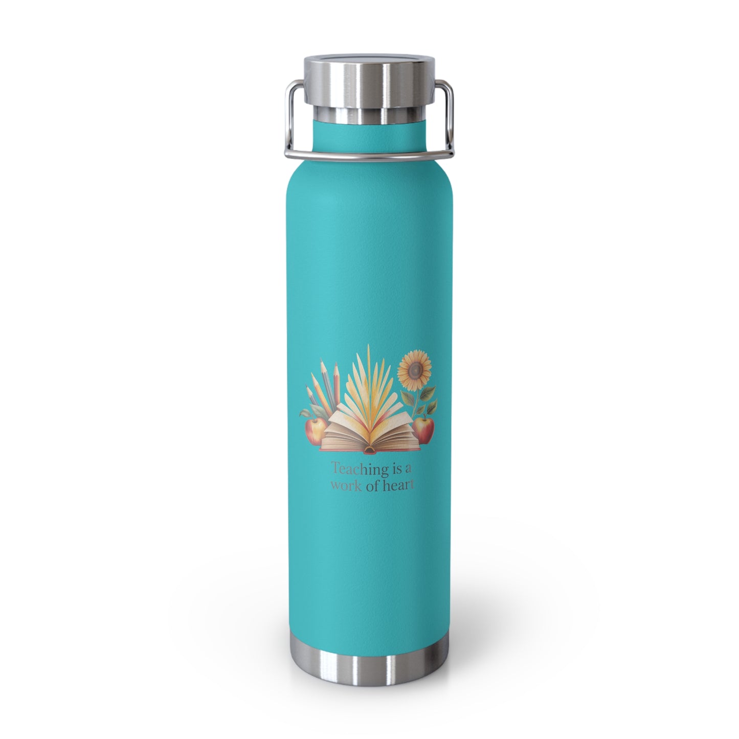 Teaching is a Work of Heart -22oz Copper Teachers Tumbler