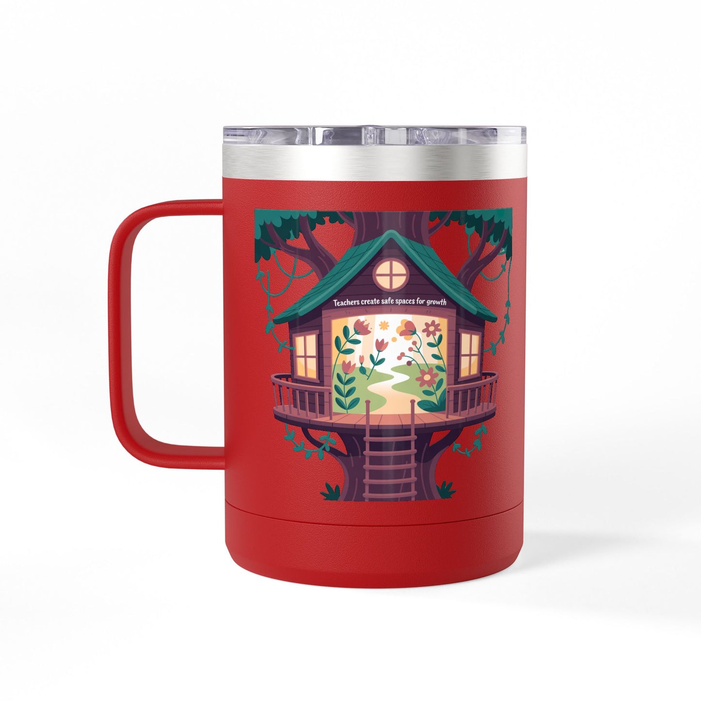 Teachers Create Safe Spaces for Growth - 15oz Teacher Coffee Mug