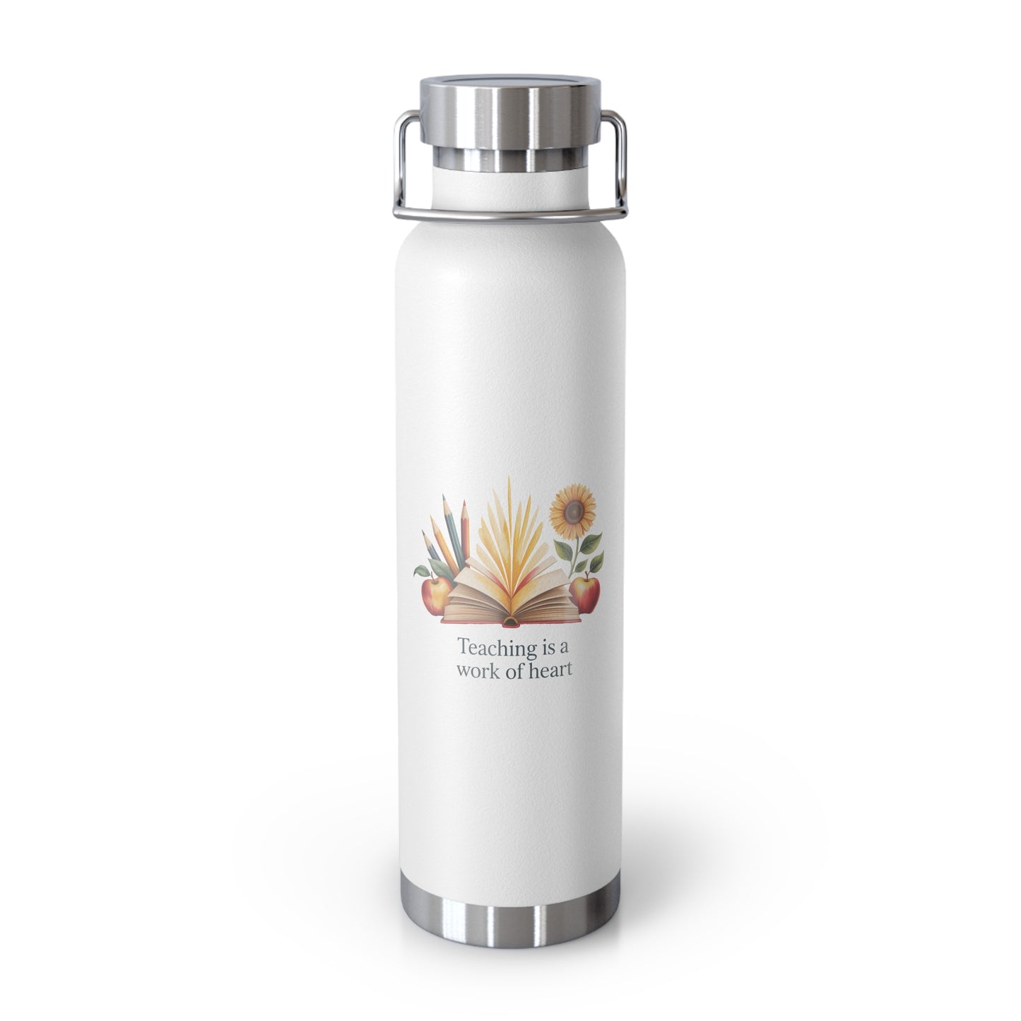 Teaching is a Work of Heart -22oz Copper Teachers Tumbler