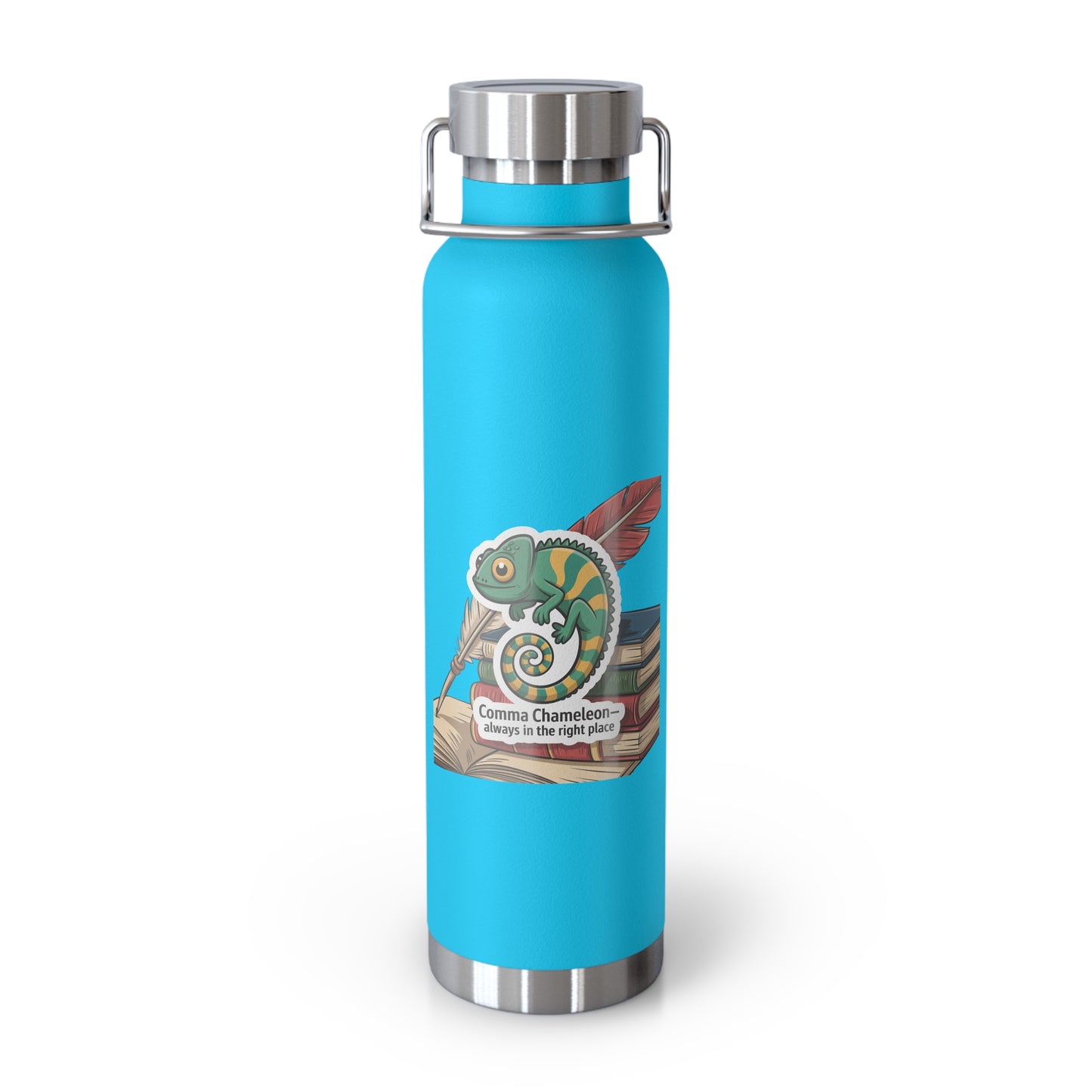 Comma Chameleon-Always in the Right Place -22oz Copper Teachers Tumbler