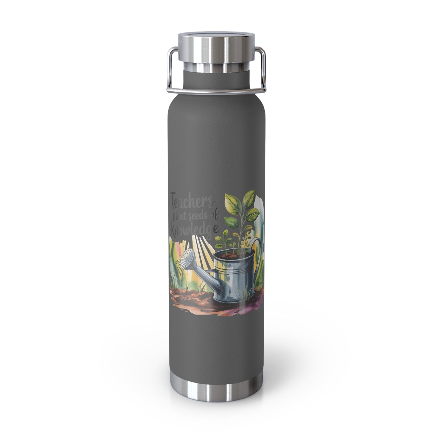 Teachers Plant Seeds of Knowledge -22oz Copper Teachers Tumbler