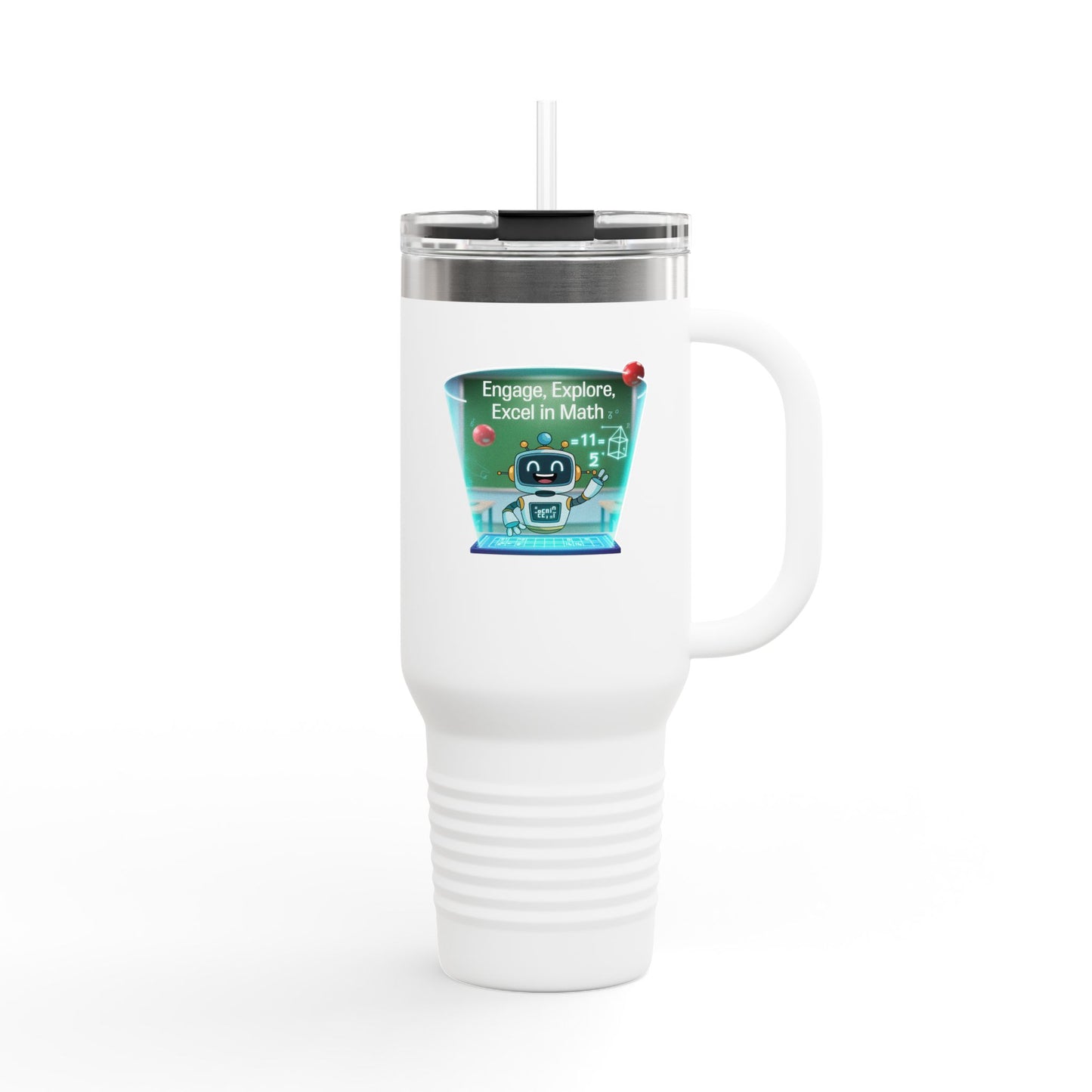 Engage, Explore, Excel in Math - 40oz Tumbler for Educators