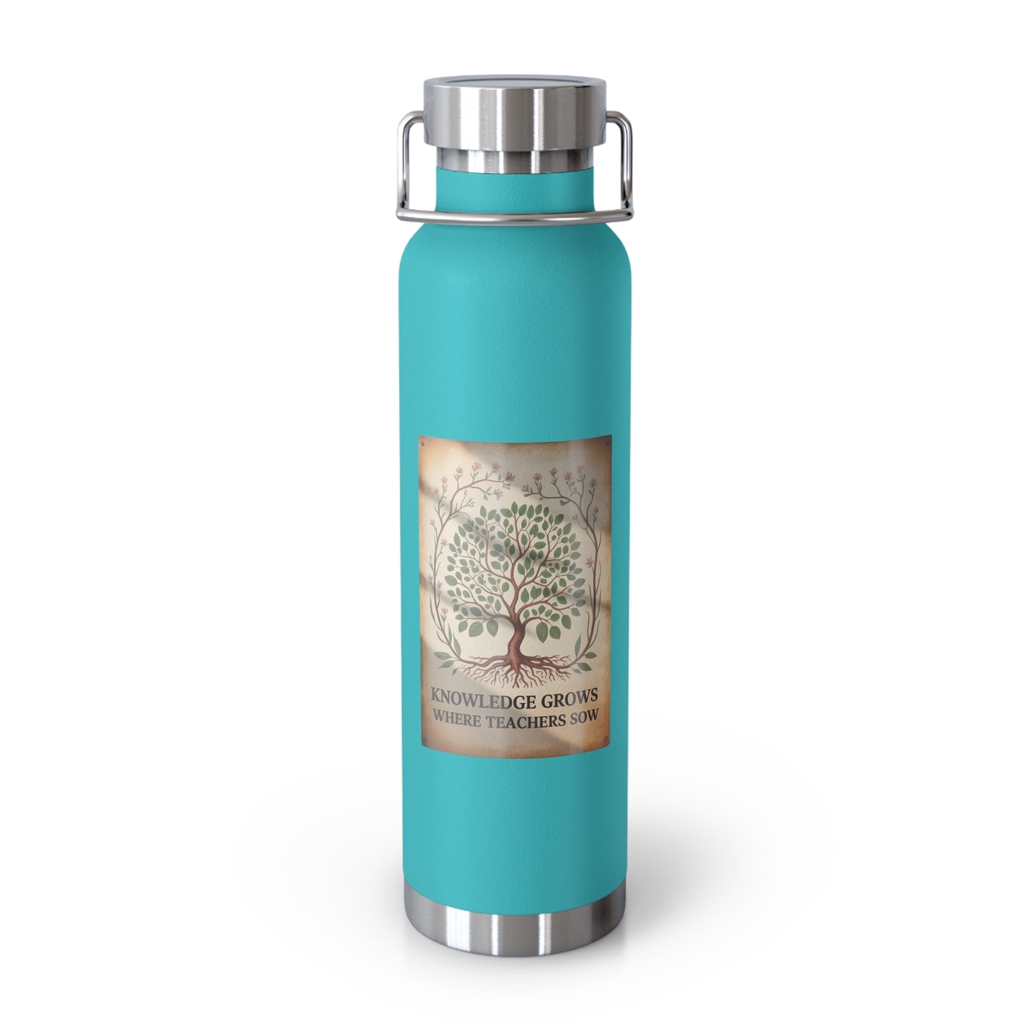 Knowledge Grows Where Teachers Sow -22oz Copper Teachers Tumbler