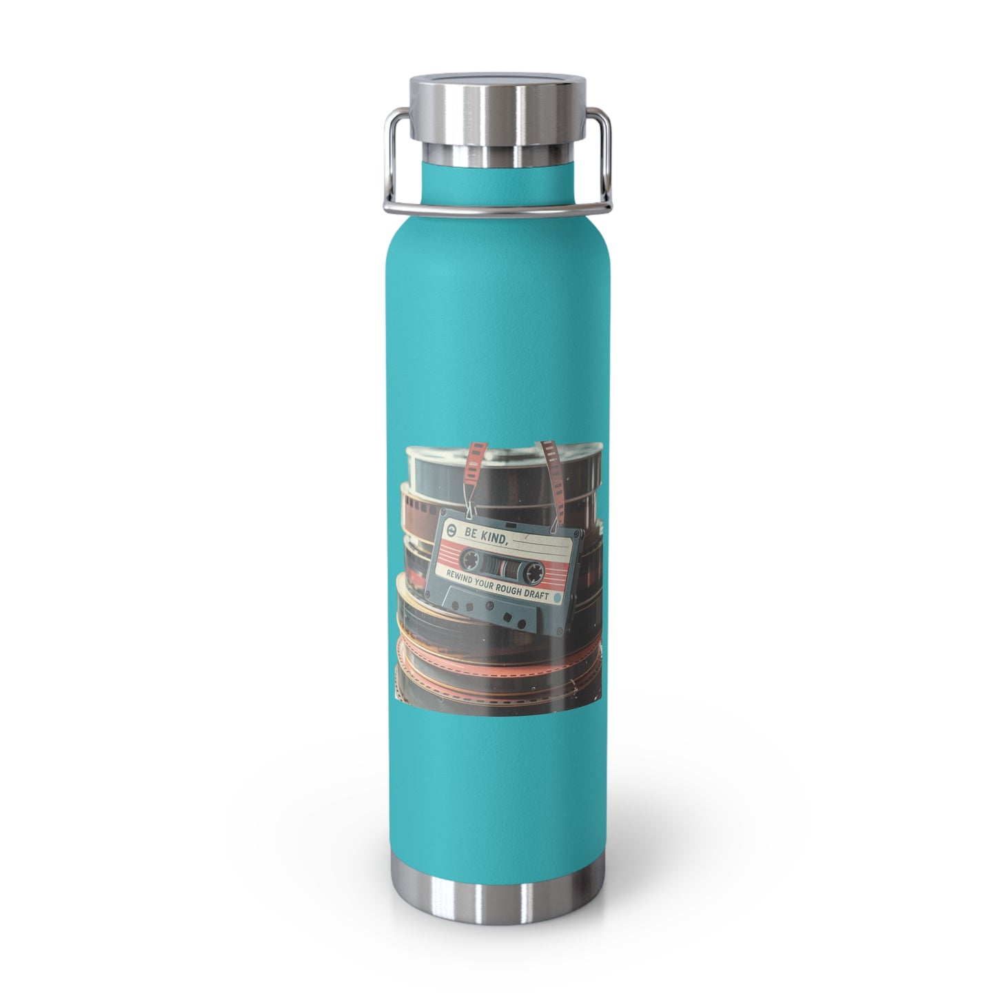 Be Kind, Rewind Your Rough Draft -22oz Copper Teachers Tumbler