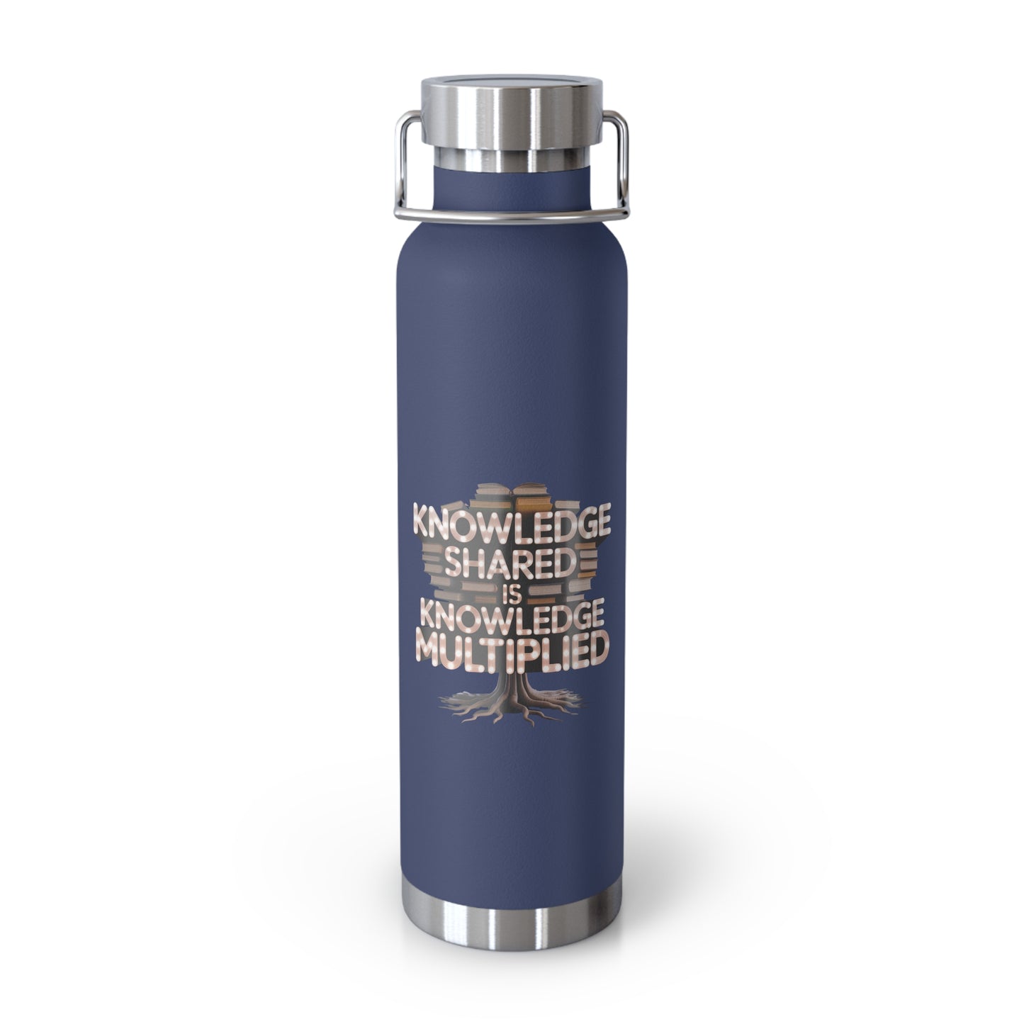 Knowledge Shared is Knowledge Multiplied -22oz Copper Teachers Tumbler