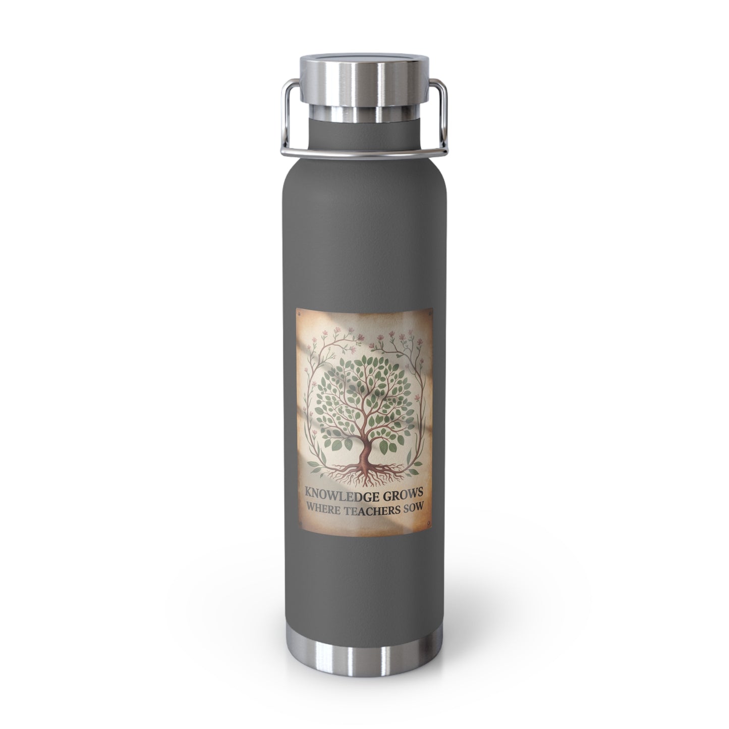 Knowledge Grows Where Teachers Sow -22oz Copper Teachers Tumbler