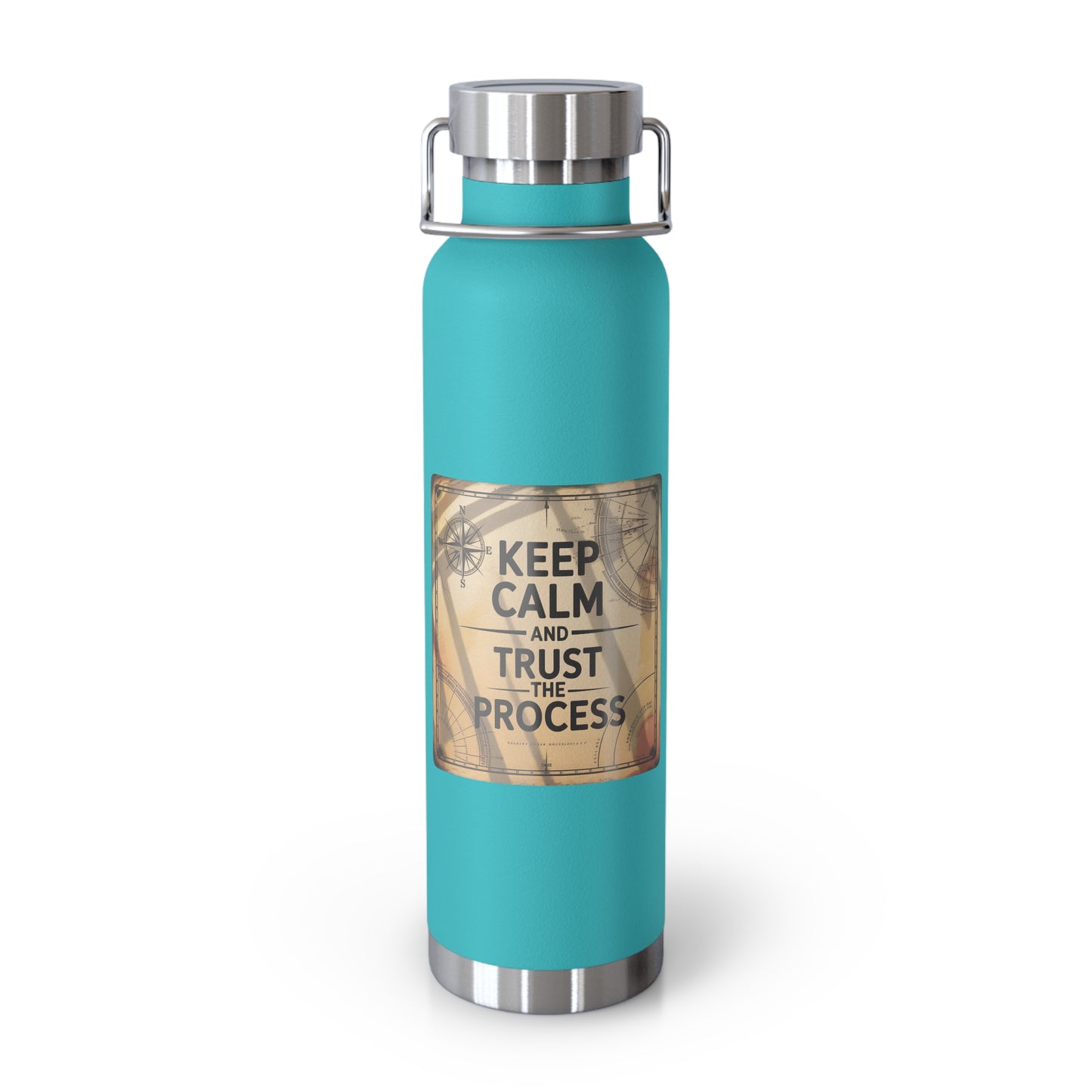 Keep Calm and Trust the Process -22oz Copper Teachers Tumbler