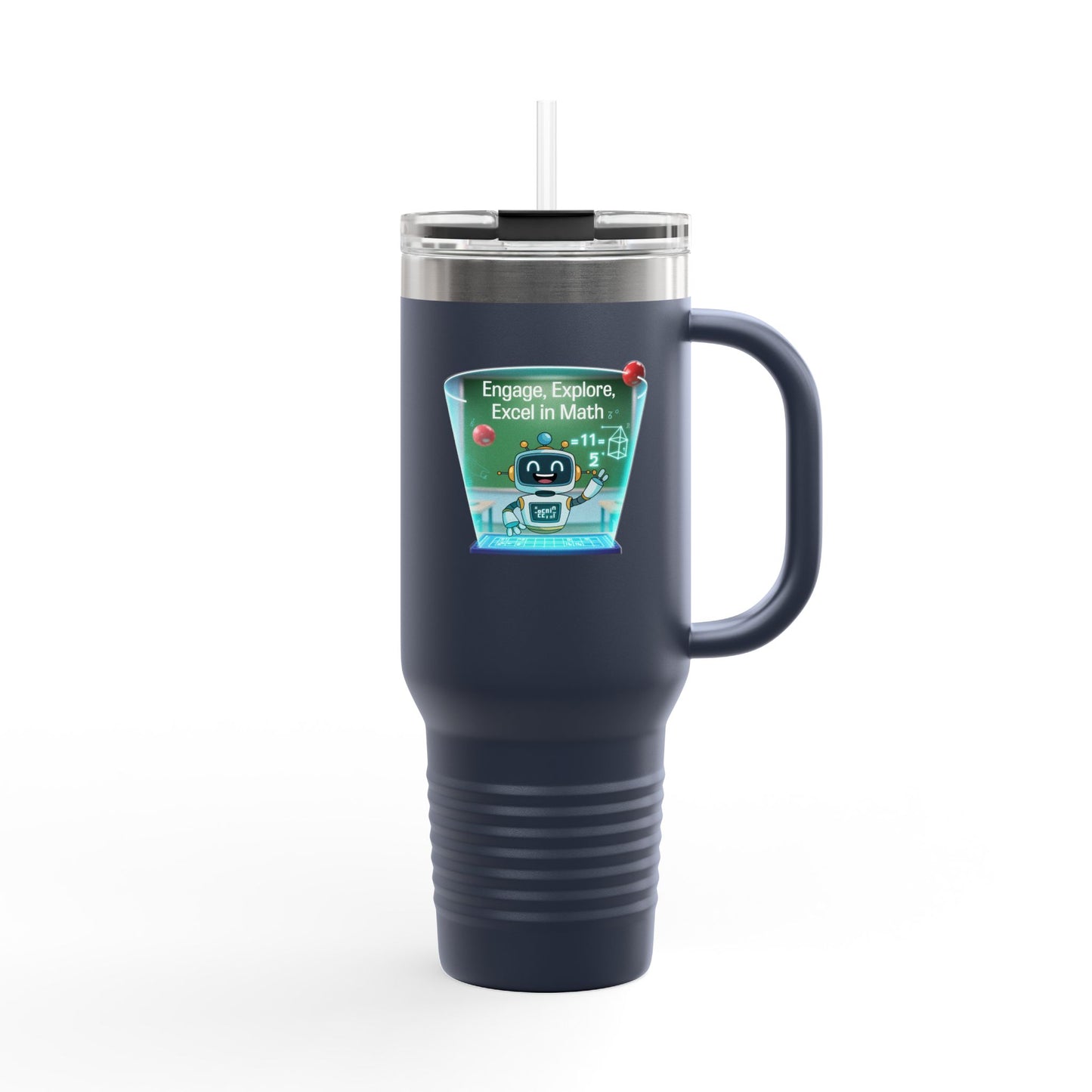 Engage, Explore, Excel in Math - 40oz Tumbler for Educators