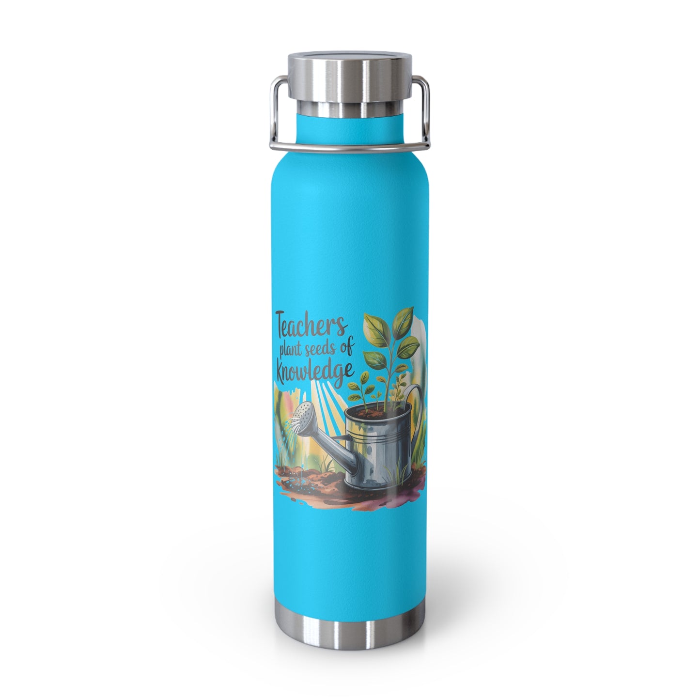 Teachers Plant Seeds of Knowledge -22oz Copper Teachers Tumbler