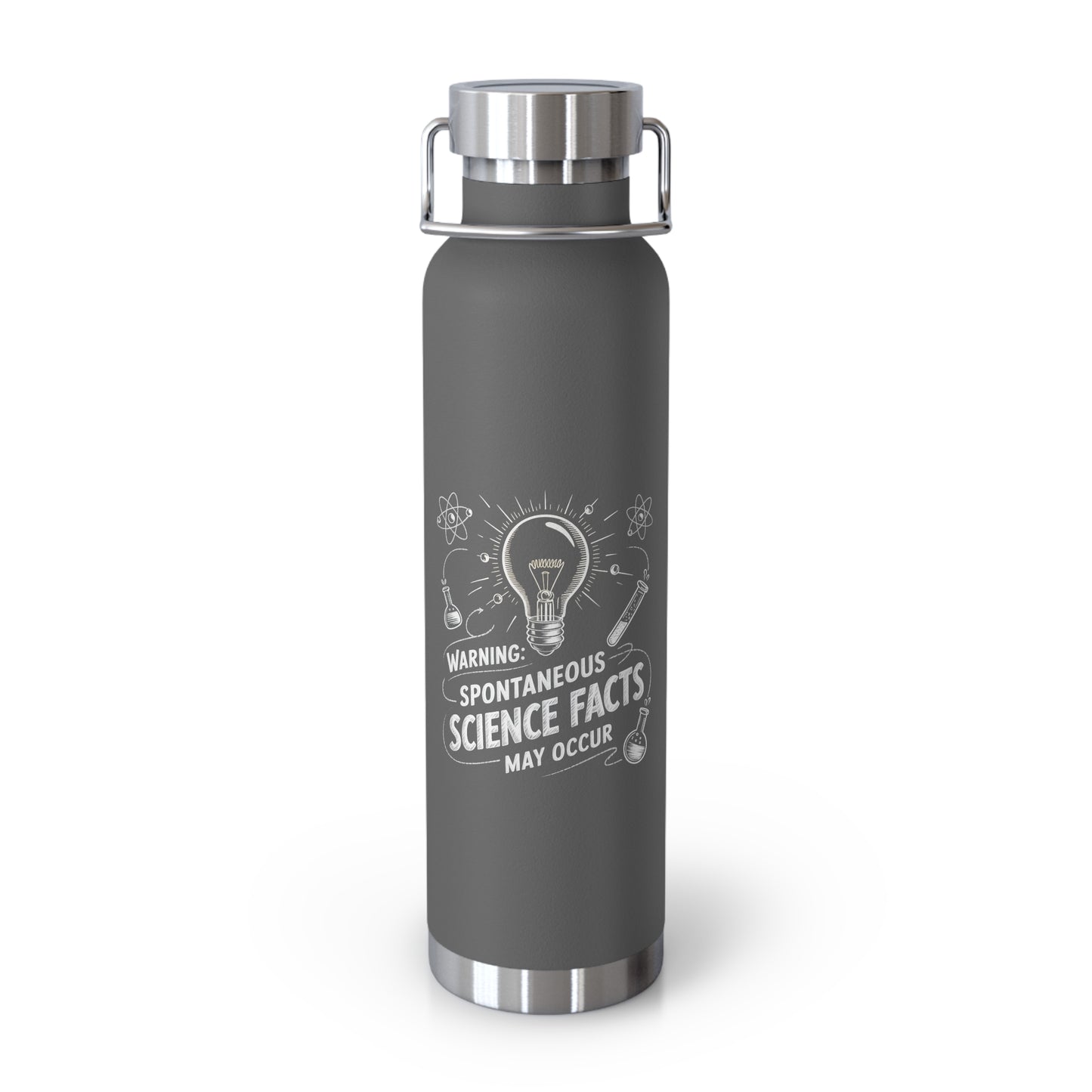 Warning Spontaneous Science Facts May Occur -22oz Copper Teachers Tumbler