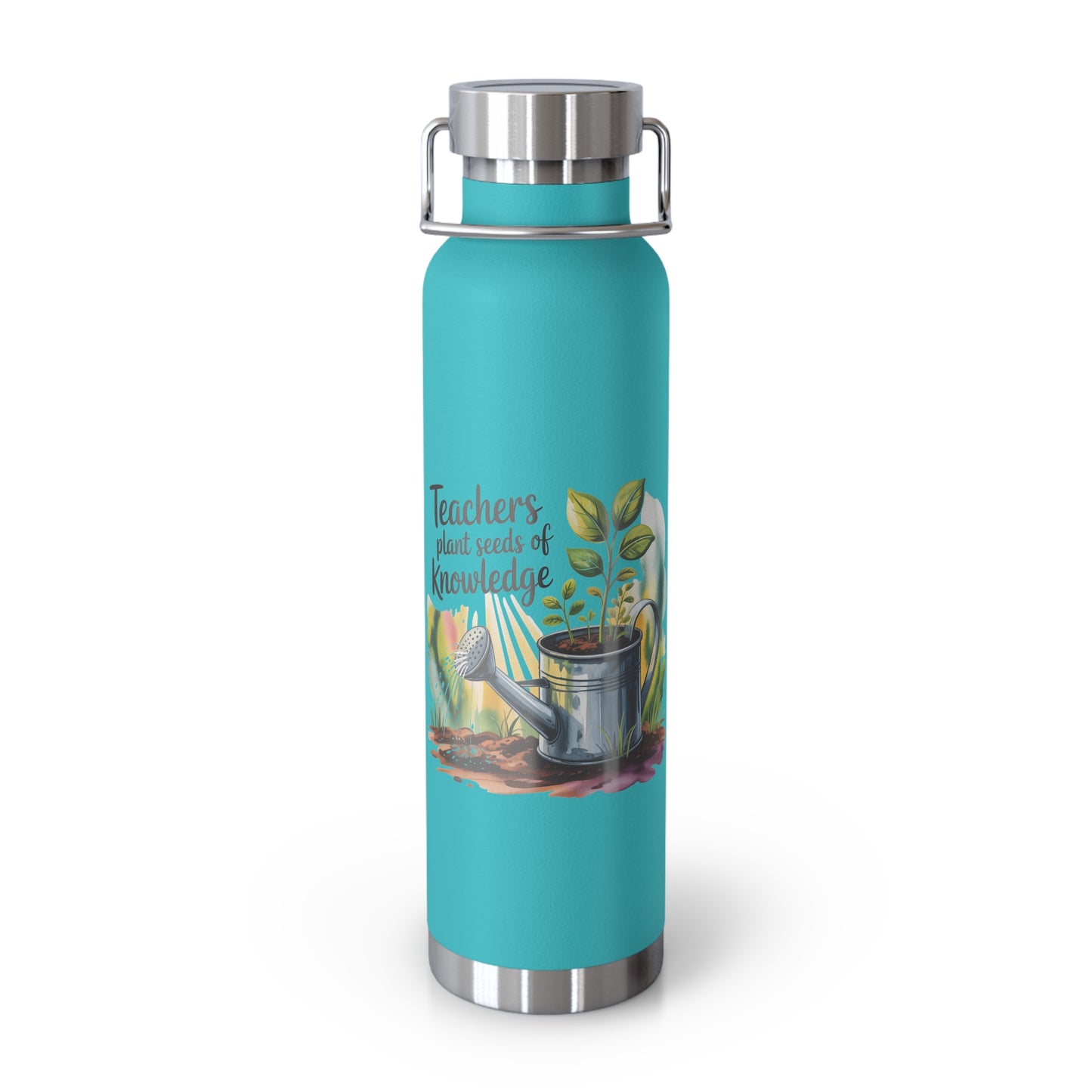 Teachers Plant Seeds of Knowledge -22oz Copper Teachers Tumbler