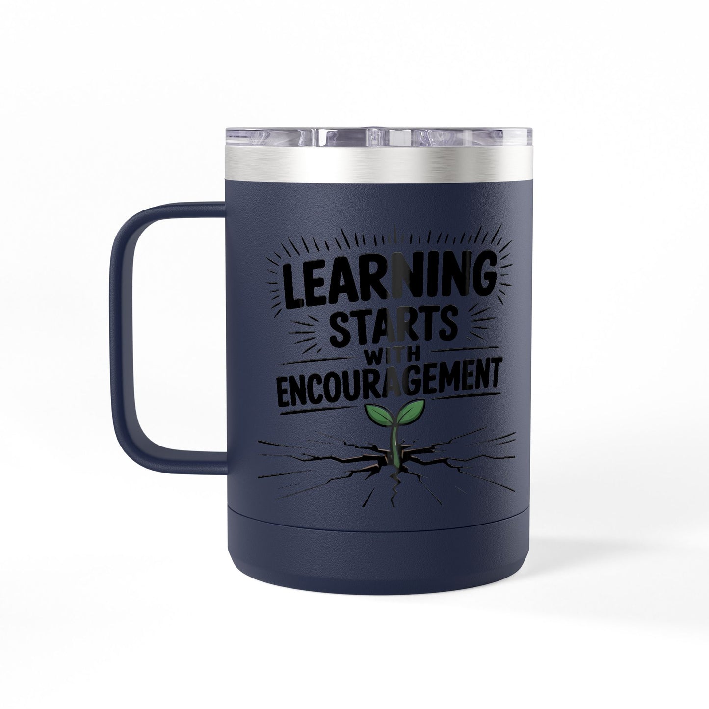 Learning Starts with Encouragement - 15oz Teacher Coffee Mug