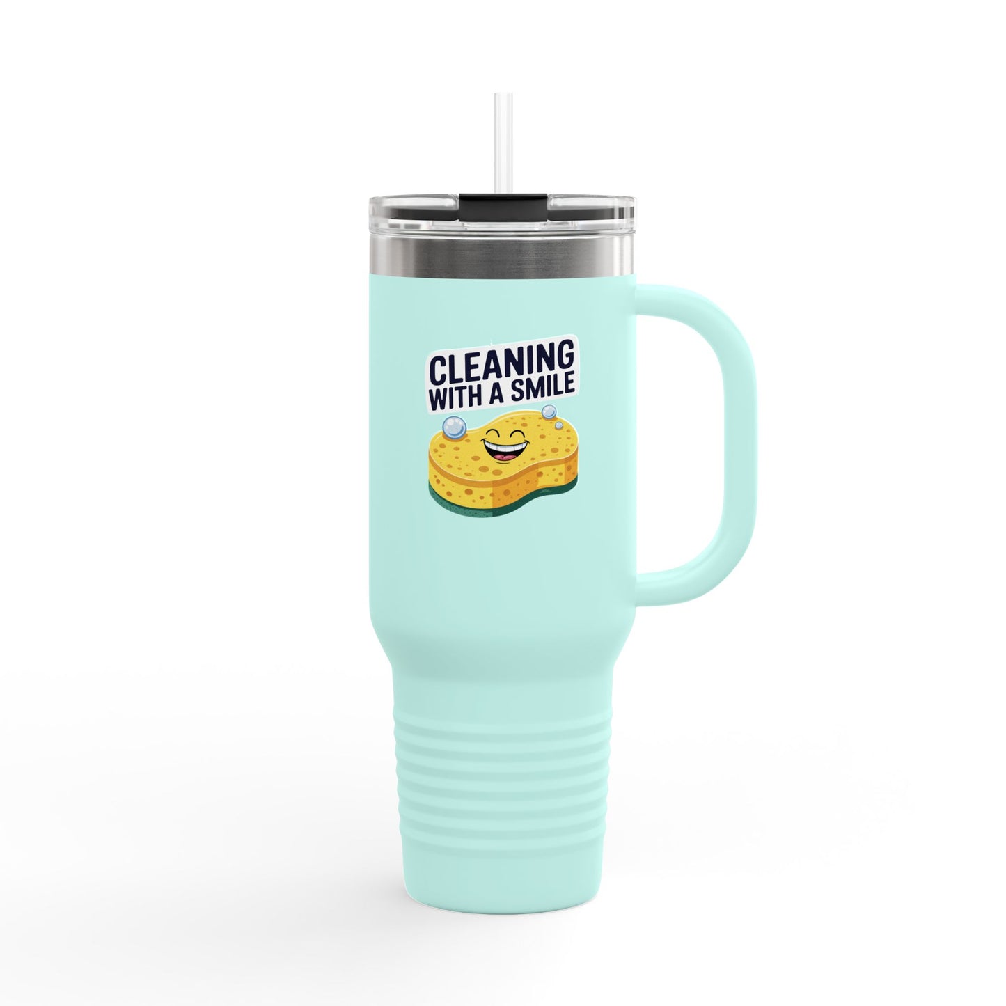 Cleaning With a Smile - 40oz Tumbler for Educators