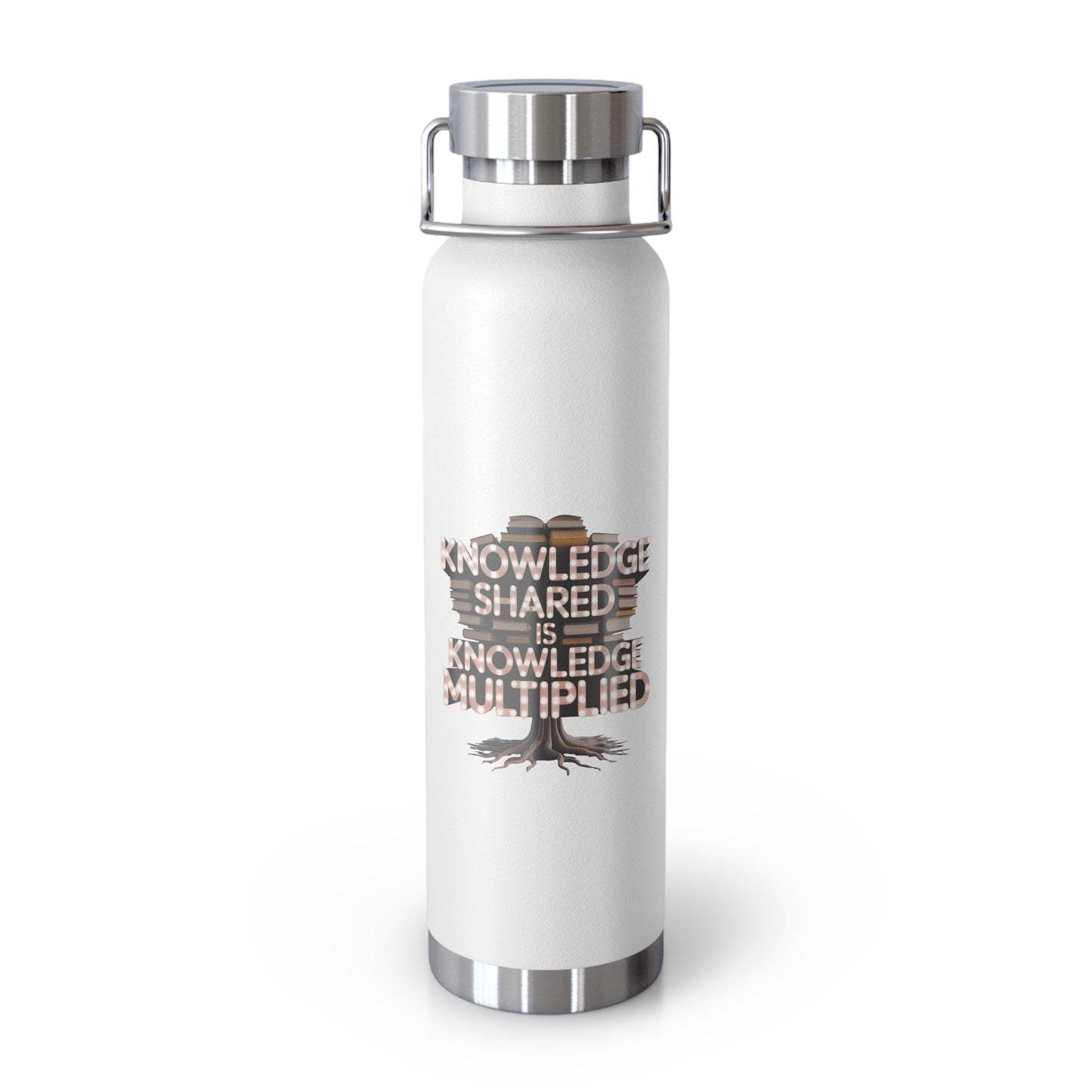 Knowledge Shared is Knowledge Multiplied -22oz Copper Teachers Tumbler