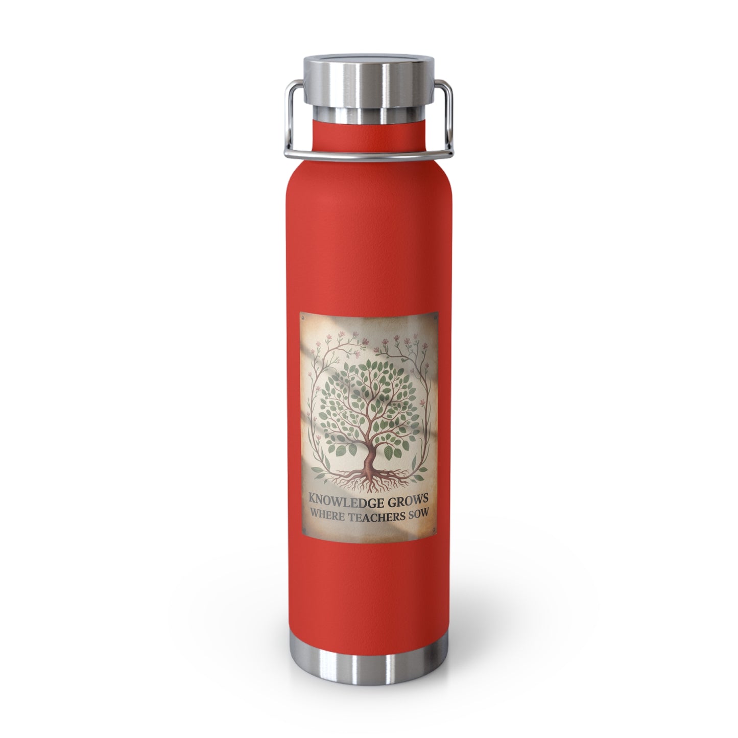 Knowledge Grows Where Teachers Sow -22oz Copper Teachers Tumbler