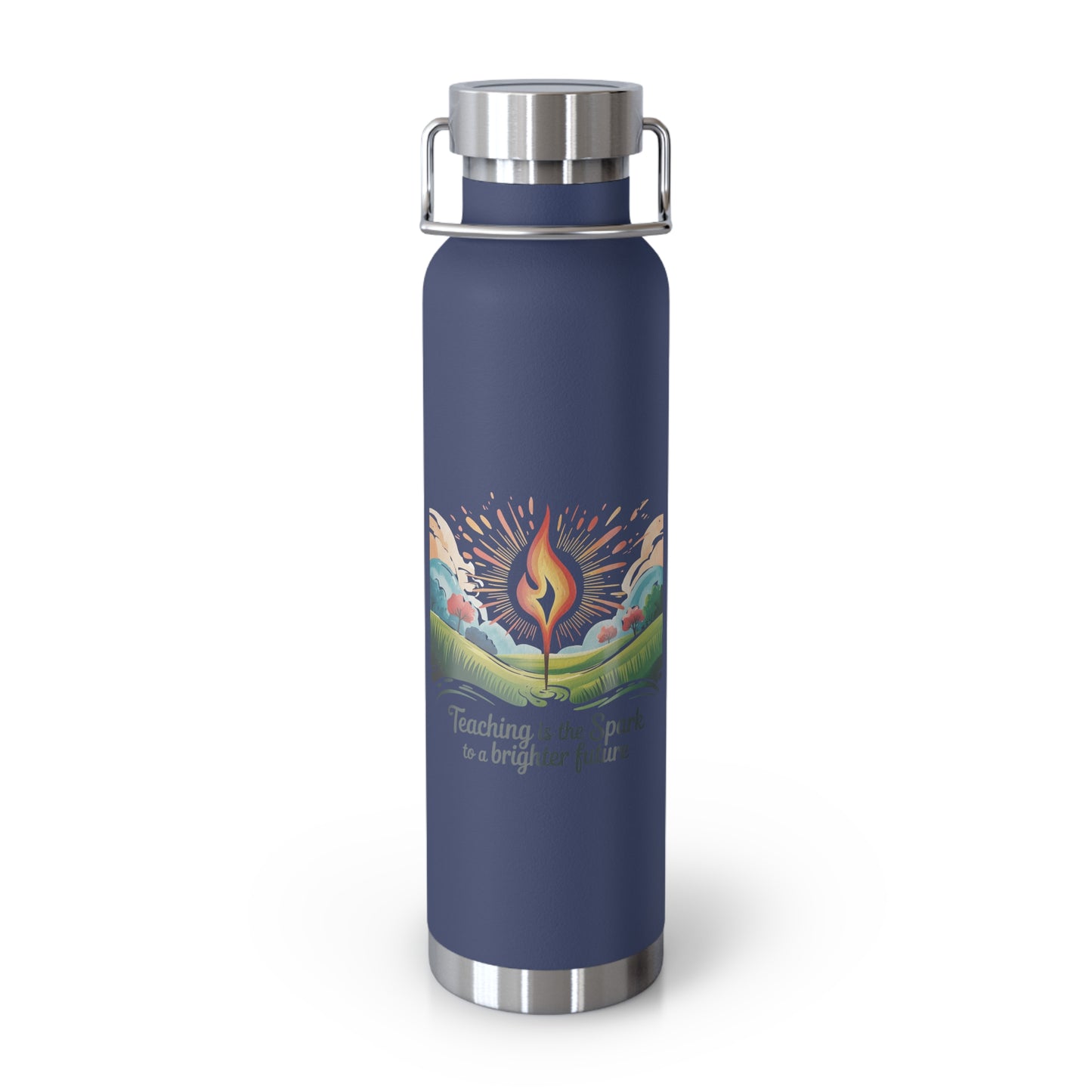 Teaching is the Spark to a Brighter Future -22oz Copper Teachers Tumbler