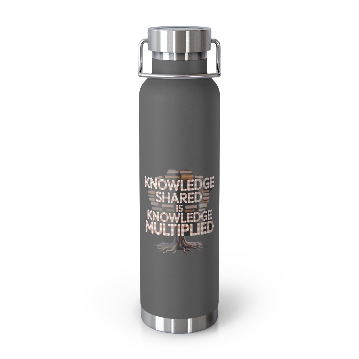 Knowledge Shared is Knowledge Multiplied -22oz Copper Teachers Tumbler