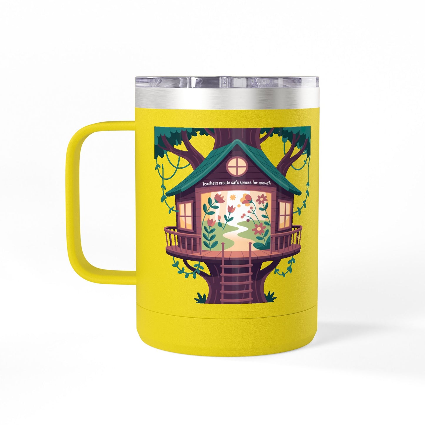 Teachers Create Safe Spaces for Growth - 15oz Teacher Coffee Mug