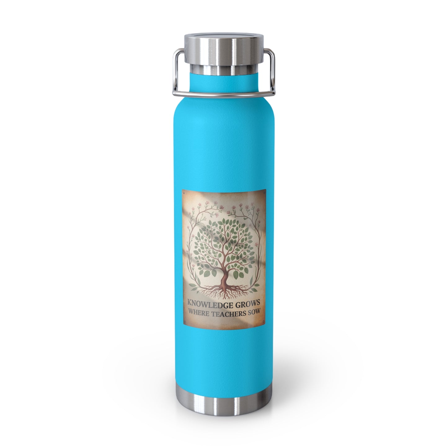 Knowledge Grows Where Teachers Sow -22oz Copper Teachers Tumbler