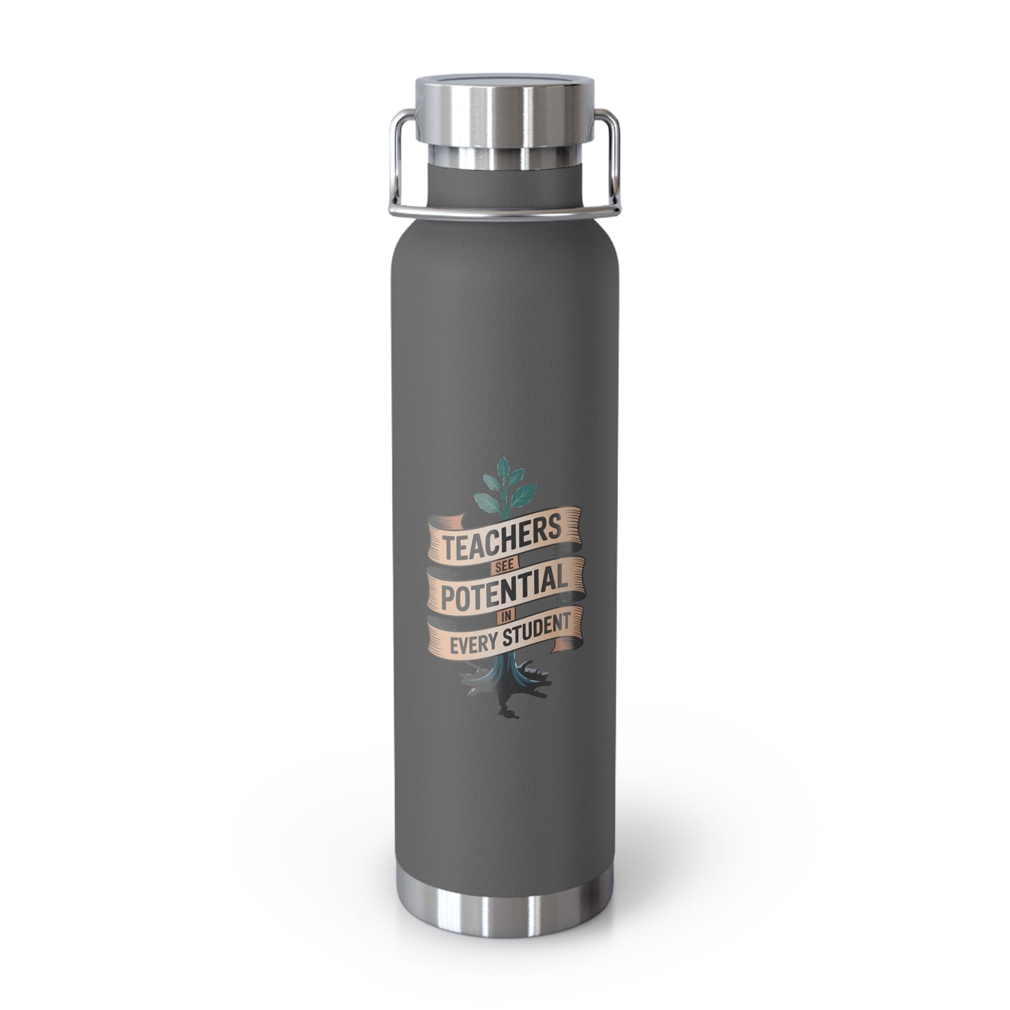 Teachers See Potential in Every Student -22oz Copper Teachers Tumbler