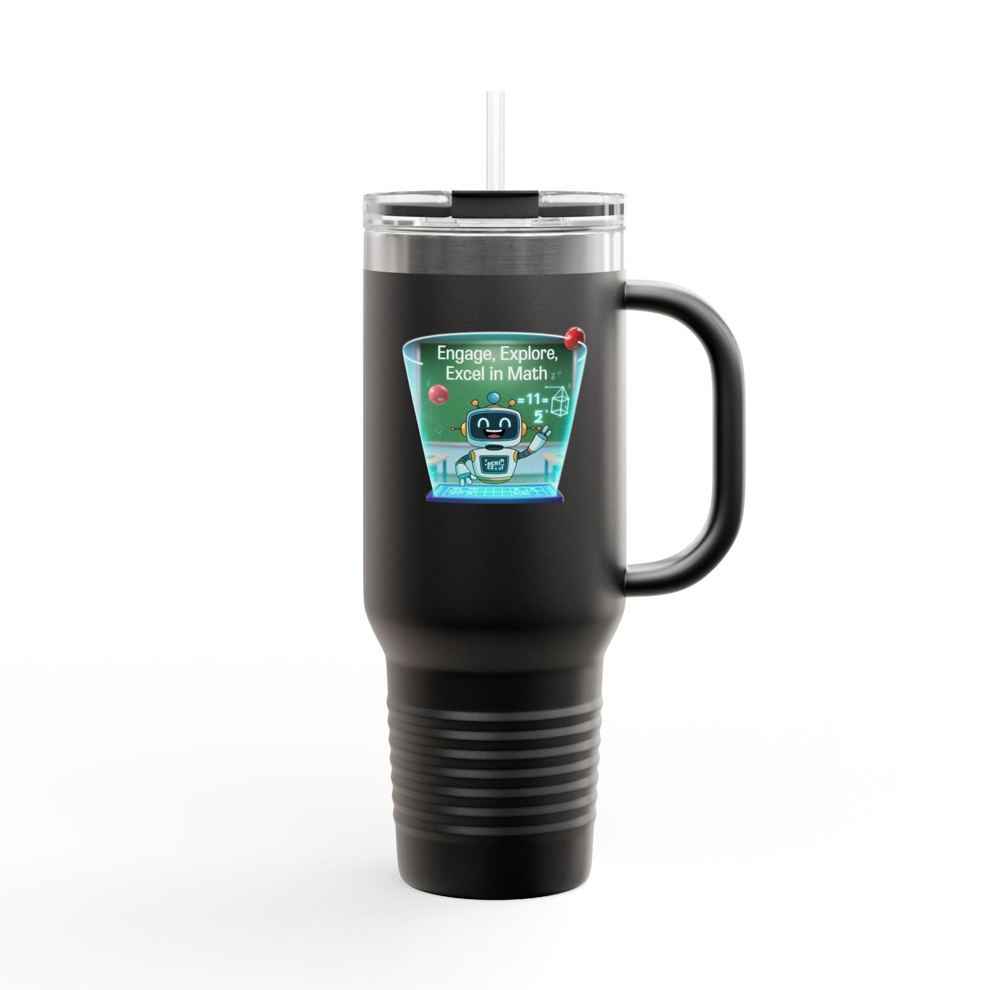 Engage, Explore, Excel in Math - 40oz Tumbler for Educators