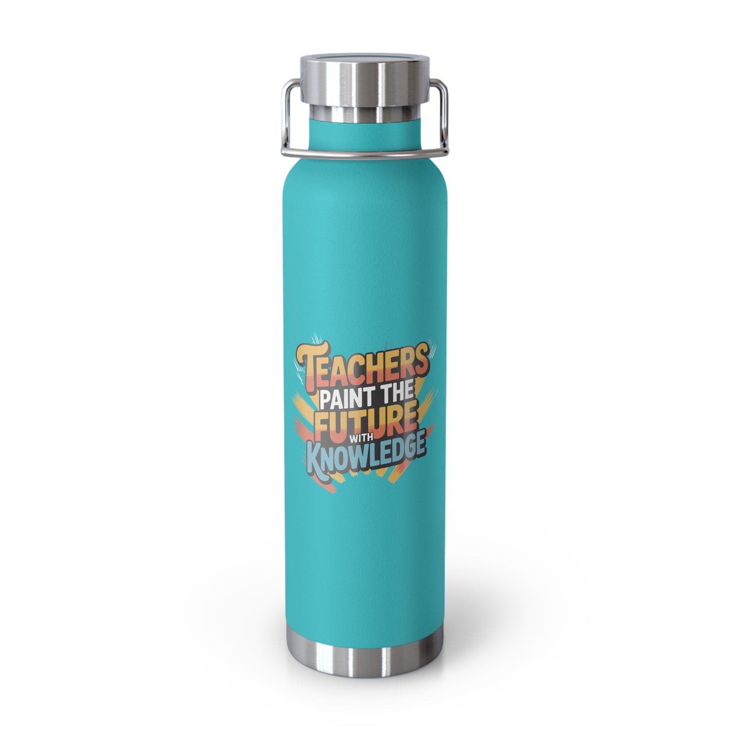 Teachers Paint the Future with Knowledge -22oz Copper Teachers Tumbler