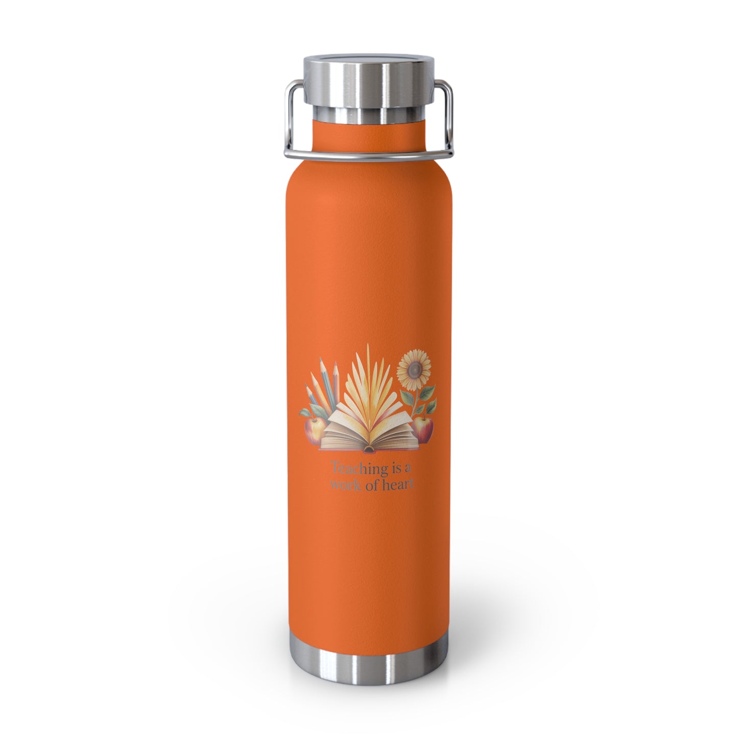 Teaching is a Work of Heart -22oz Copper Teachers Tumbler