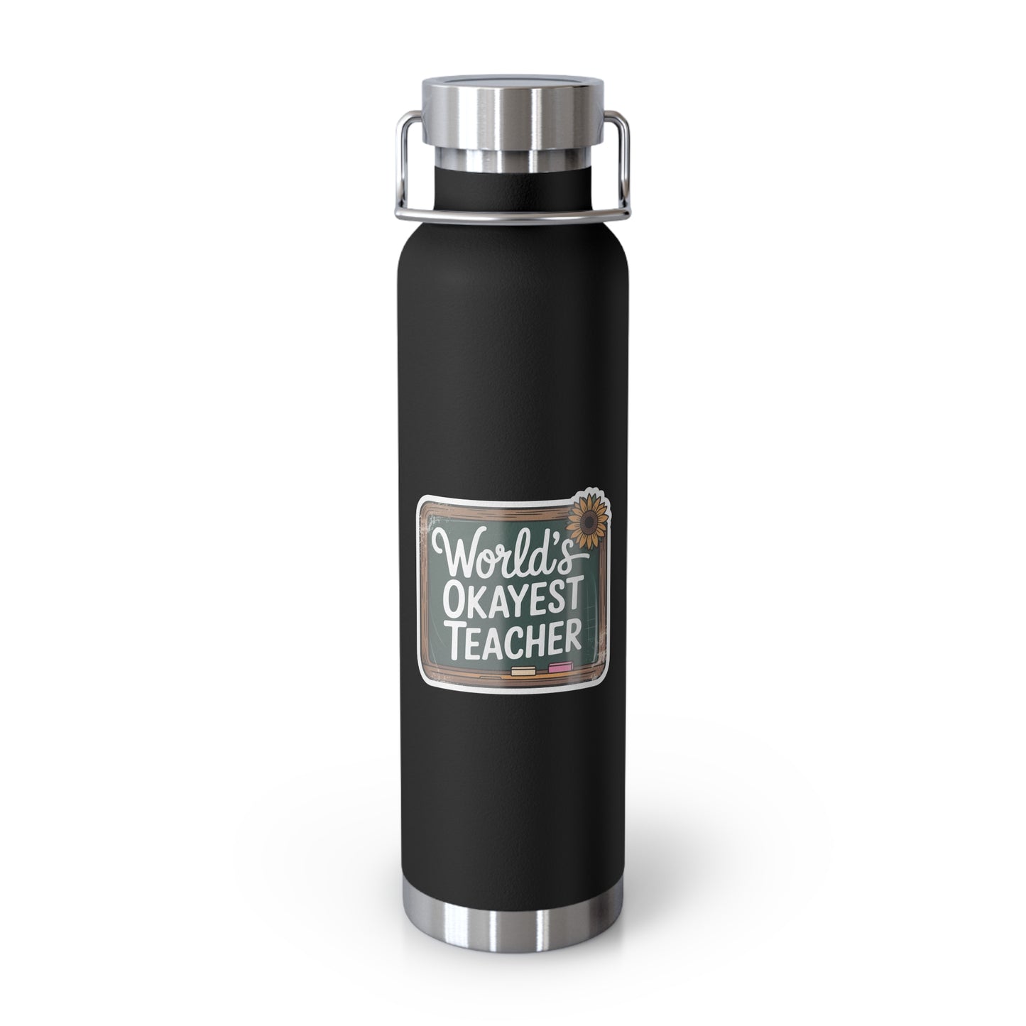 World's Okayest Teacher -22oz Copper Teachers Tumbler