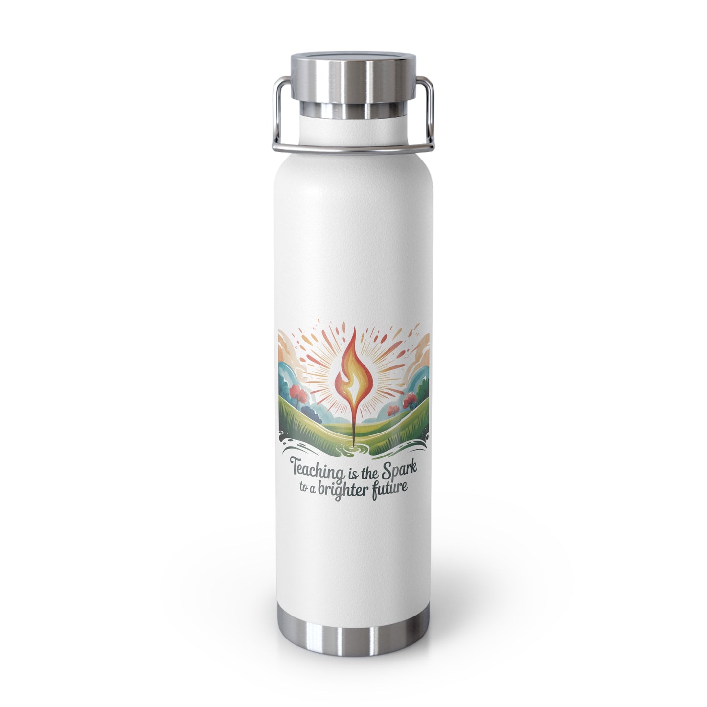 Teaching is the Spark to a Brighter Future -22oz Copper Teachers Tumbler