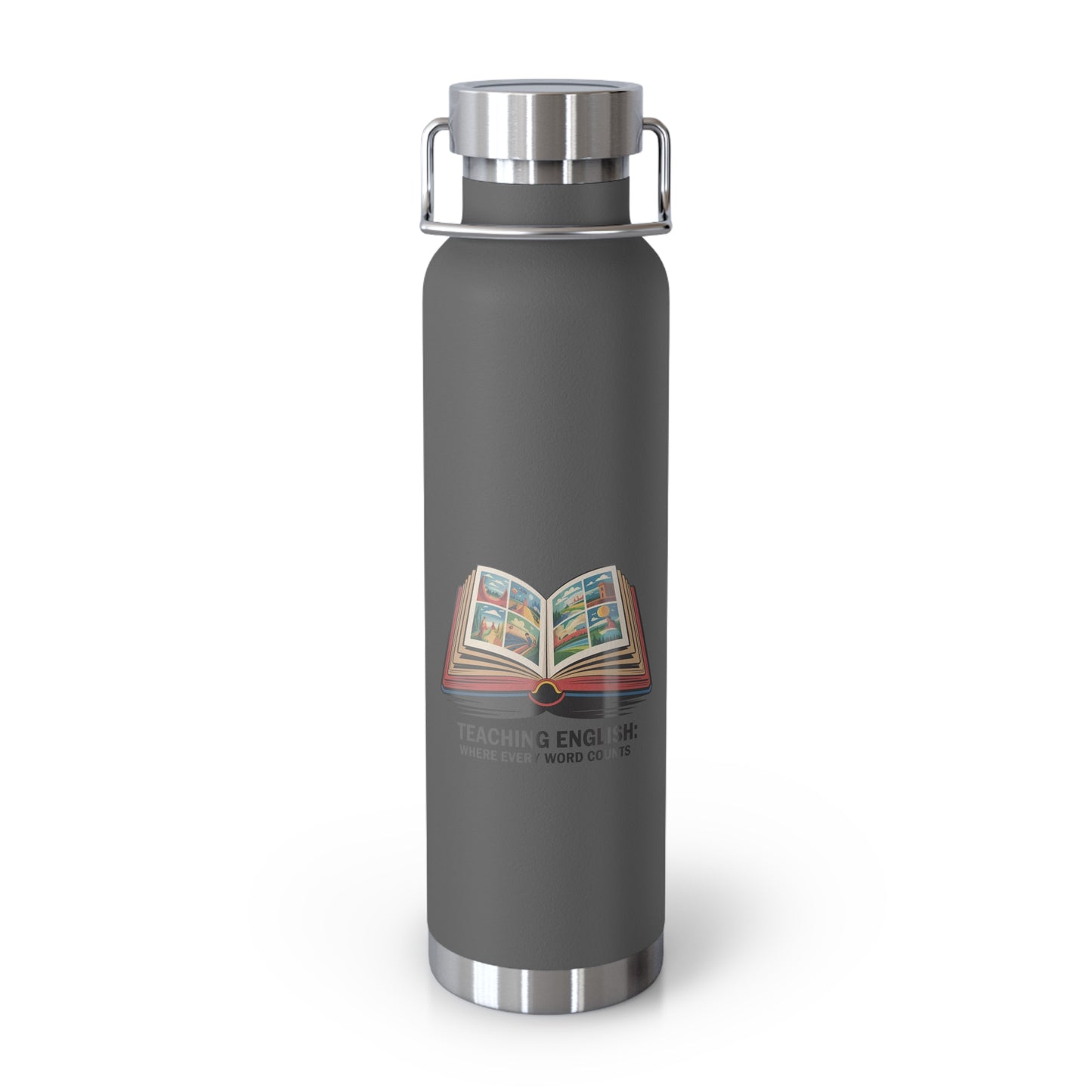 Teaching English: Where Every Word Counts -22oz Copper Teachers Tumbler