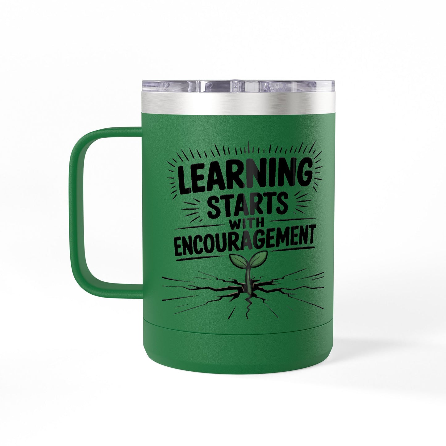 Learning Starts with Encouragement - 15oz Teacher Coffee Mug