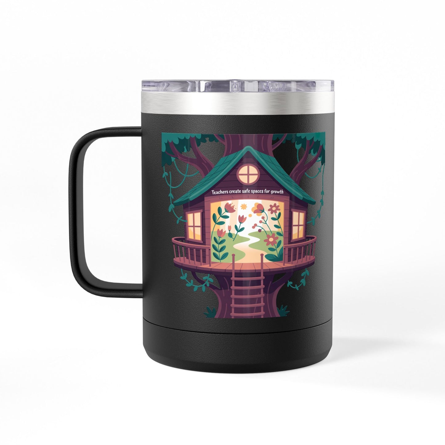 Teachers Create Safe Spaces for Growth - 15oz Teacher Coffee Mug