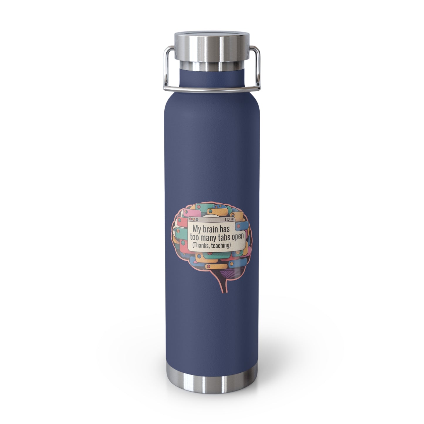 My Brain Has Too Many Tabs Open (Thanks, Teaching) -22oz Copper Teachers Tumbler