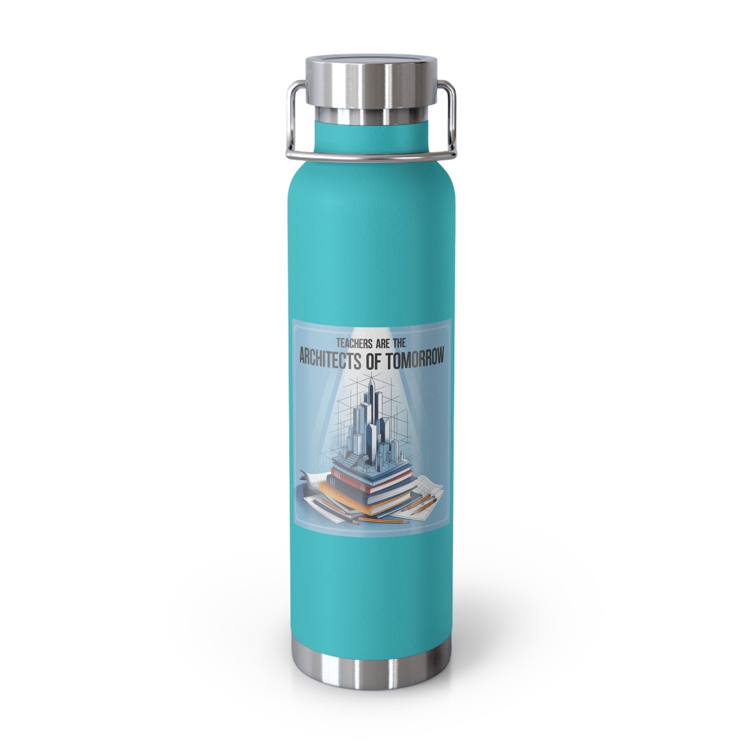 Teachers Are Architects of Tomorrow -22oz Copper Teachers Tumbler