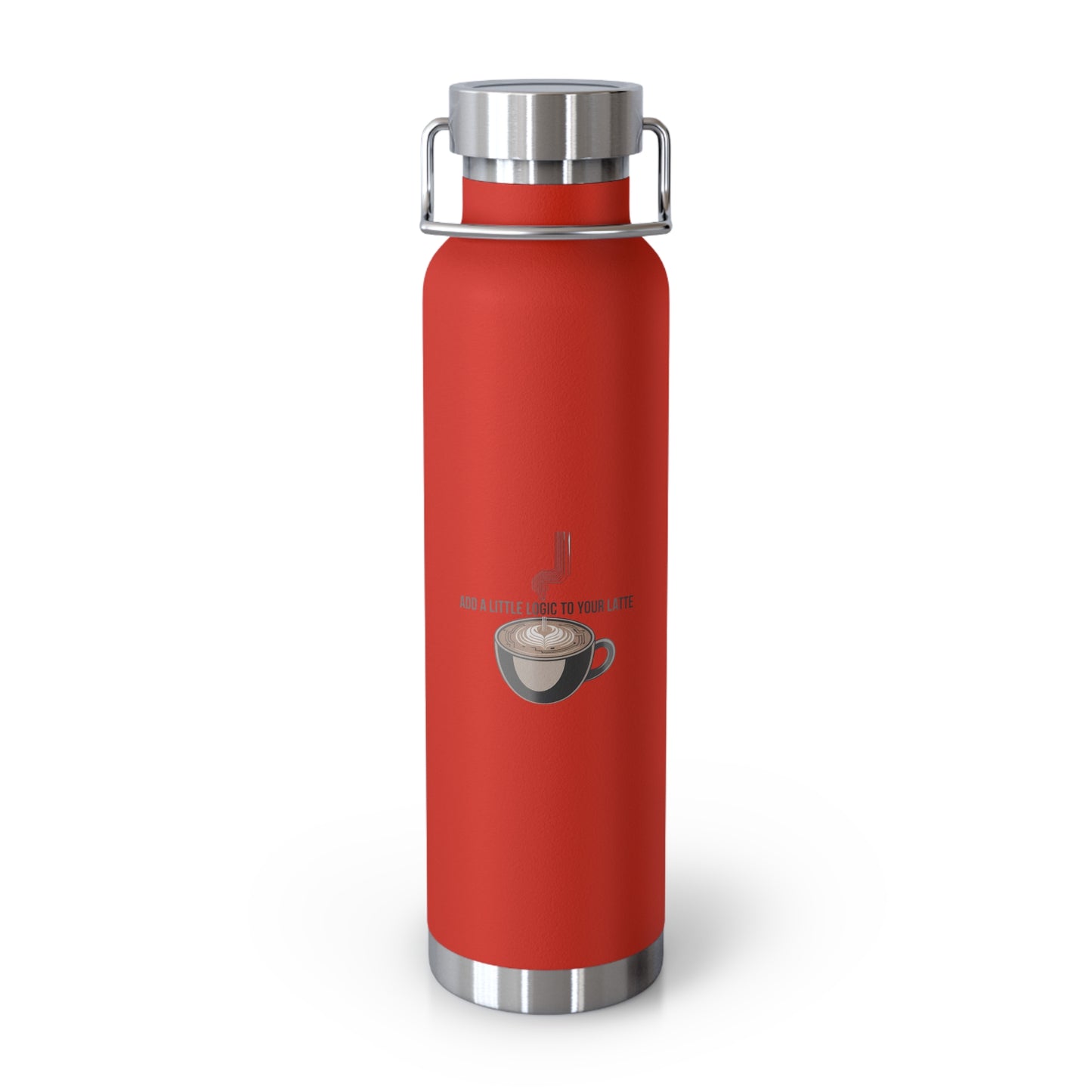 Add a Little Logic to Your Latte -22oz Copper Teachers Tumbler