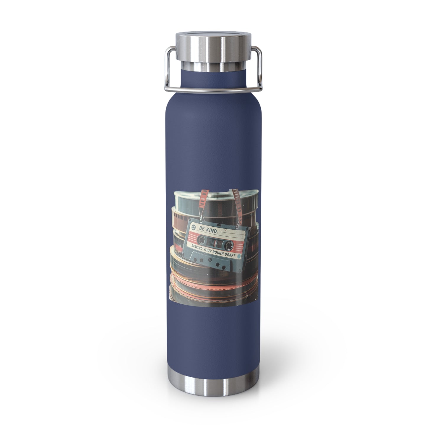 Be Kind, Rewind Your Rough Draft -22oz Copper Teachers Tumbler