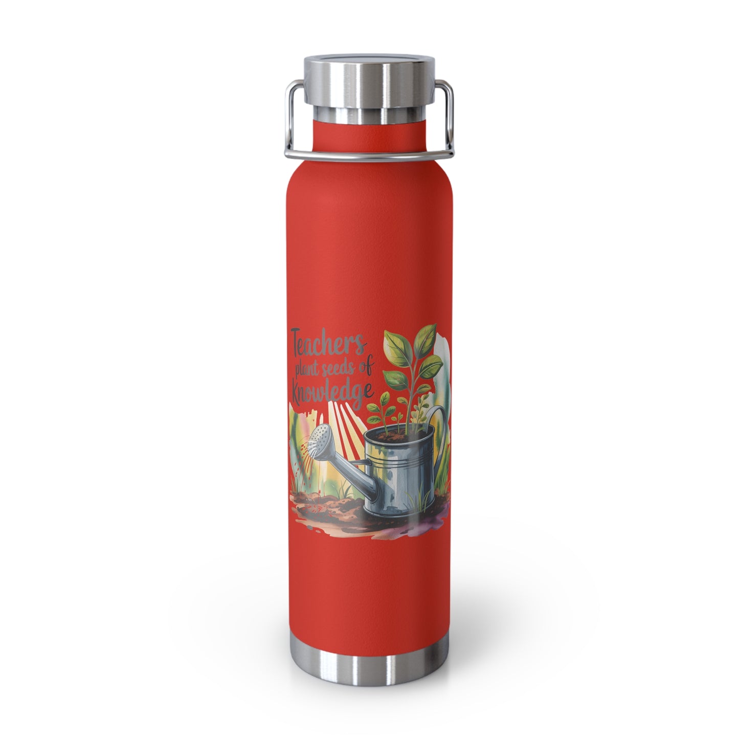 Teachers Plant Seeds of Knowledge -22oz Copper Teachers Tumbler