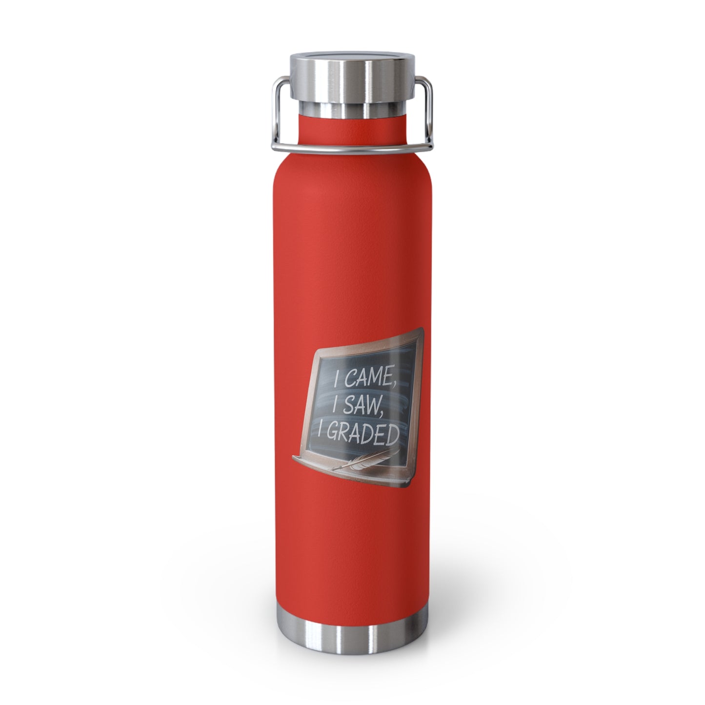 I Came, I Saw, I Graded -22oz Copper Teachers Tumbler