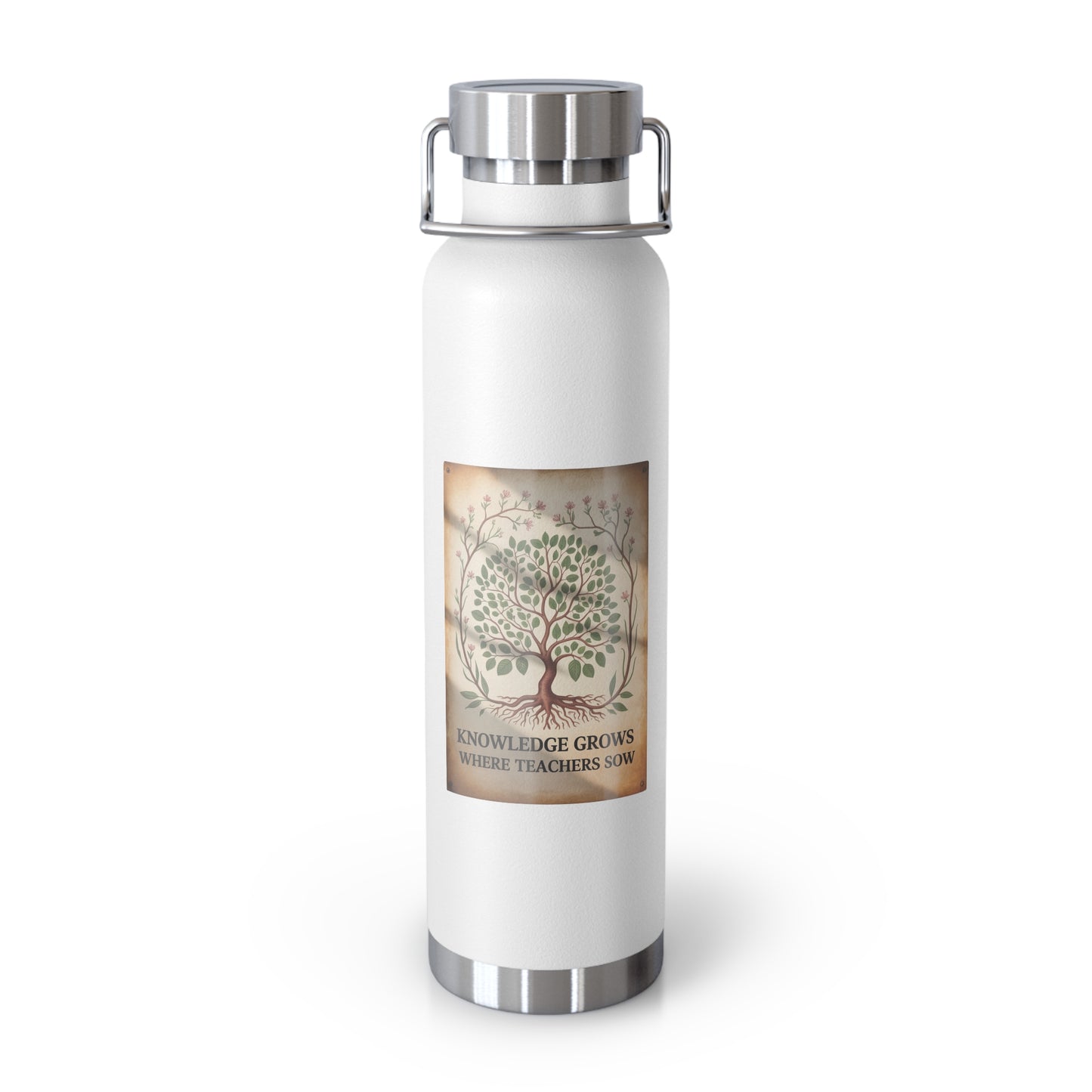 Knowledge Grows Where Teachers Sow -22oz Copper Teachers Tumbler