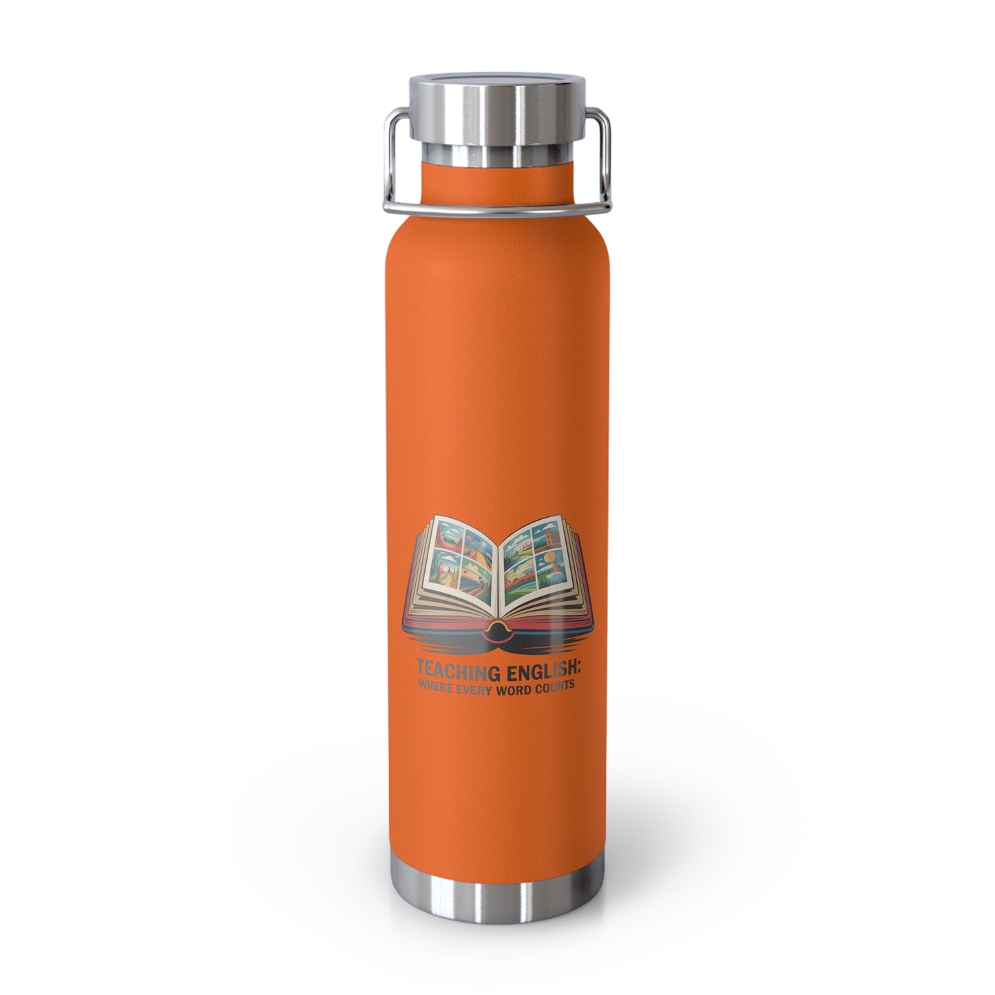 Teaching English: Where Every Word Counts -22oz Copper Teachers Tumbler