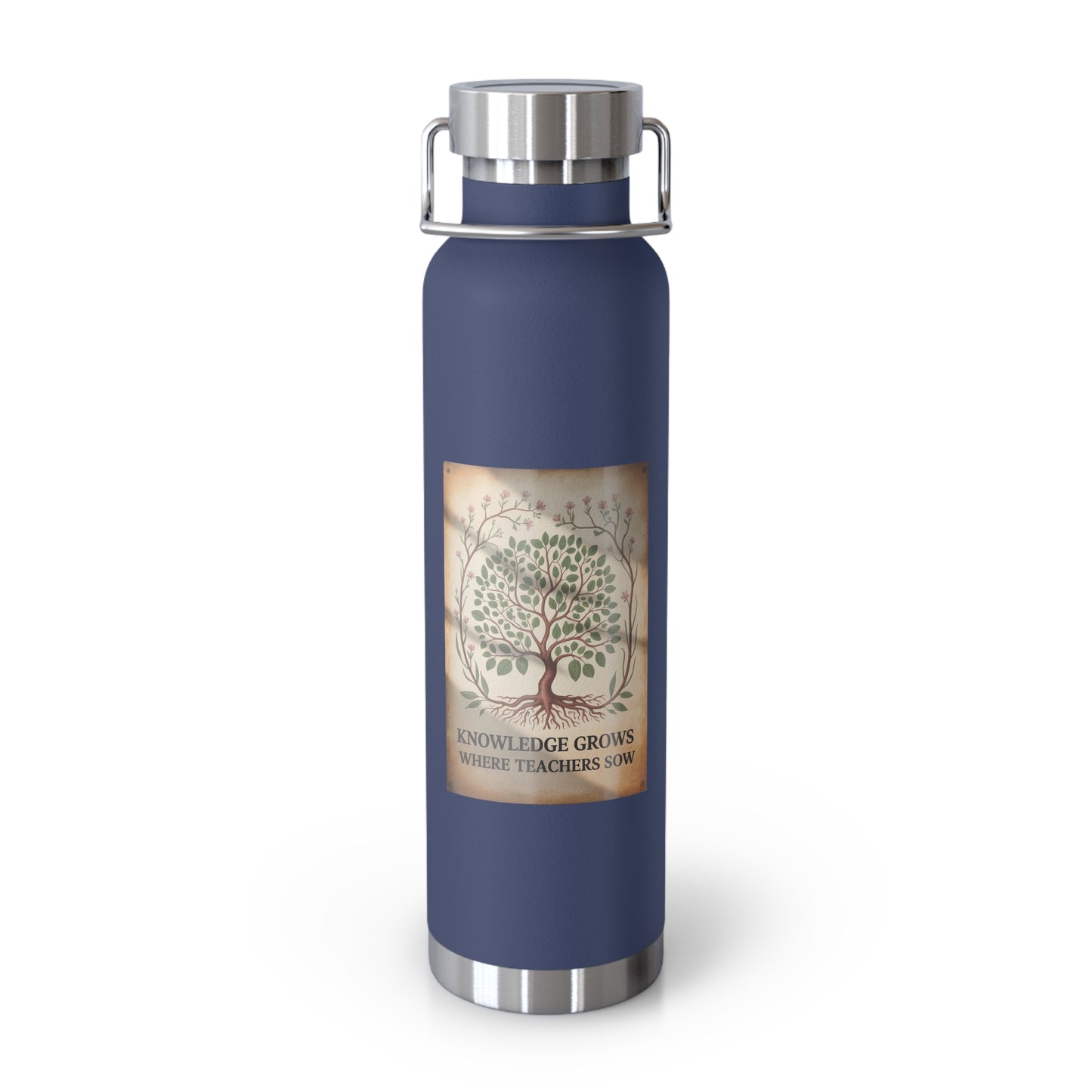 Knowledge Grows Where Teachers Sow -22oz Copper Teachers Tumbler