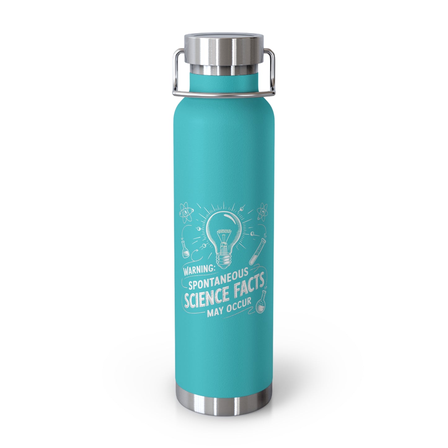 Warning Spontaneous Science Facts May Occur -22oz Copper Teachers Tumbler