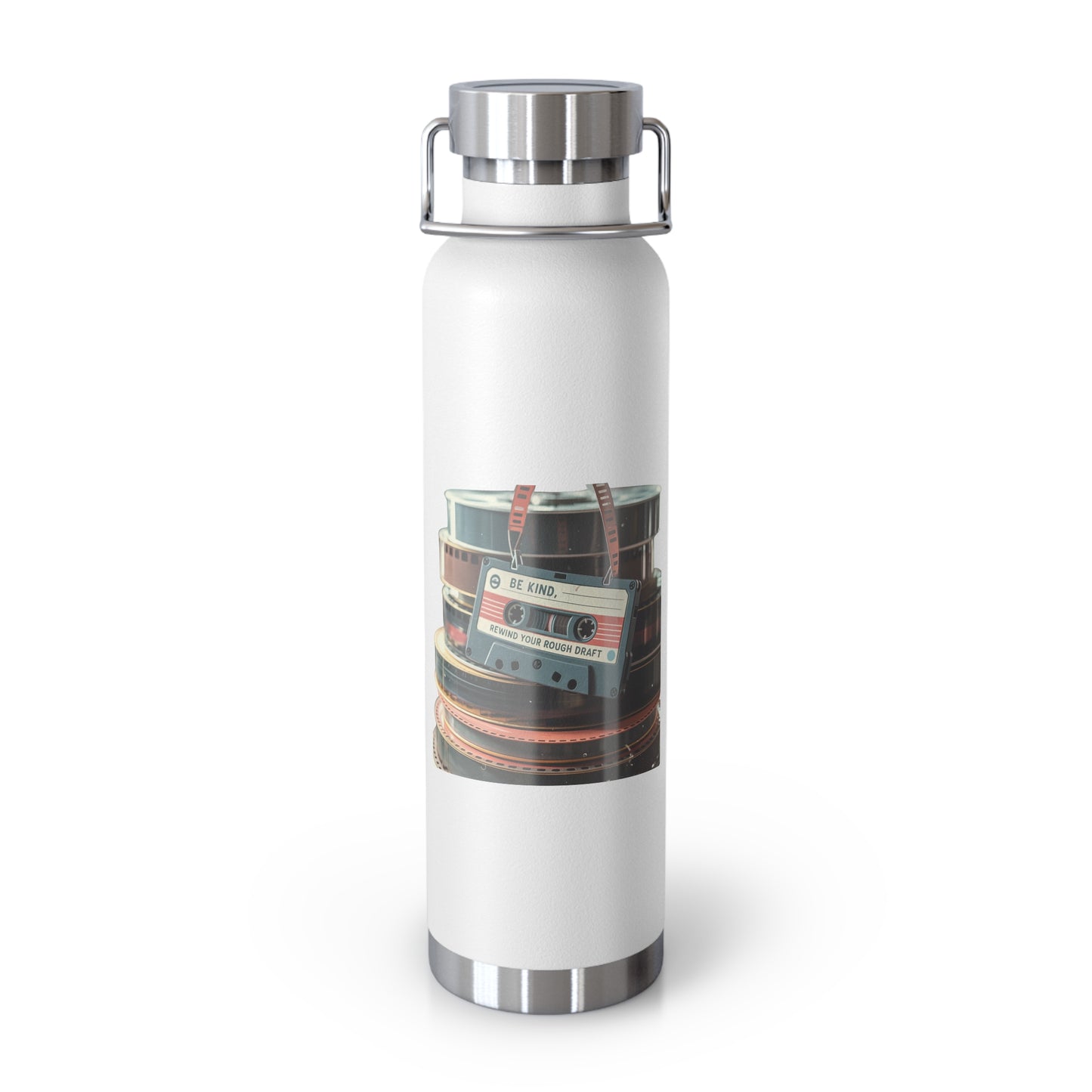 Be Kind, Rewind Your Rough Draft -22oz Copper Teachers Tumbler