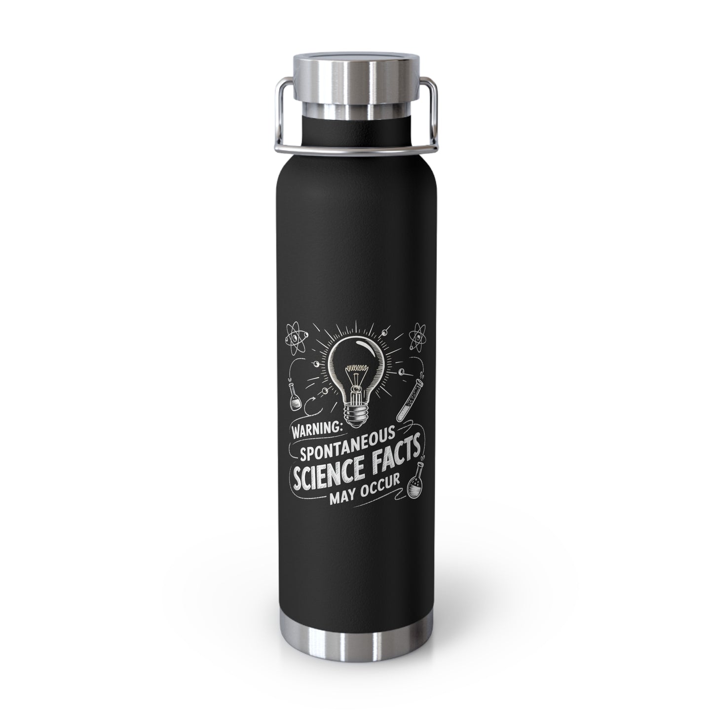Warning Spontaneous Science Facts May Occur -22oz Copper Teachers Tumbler