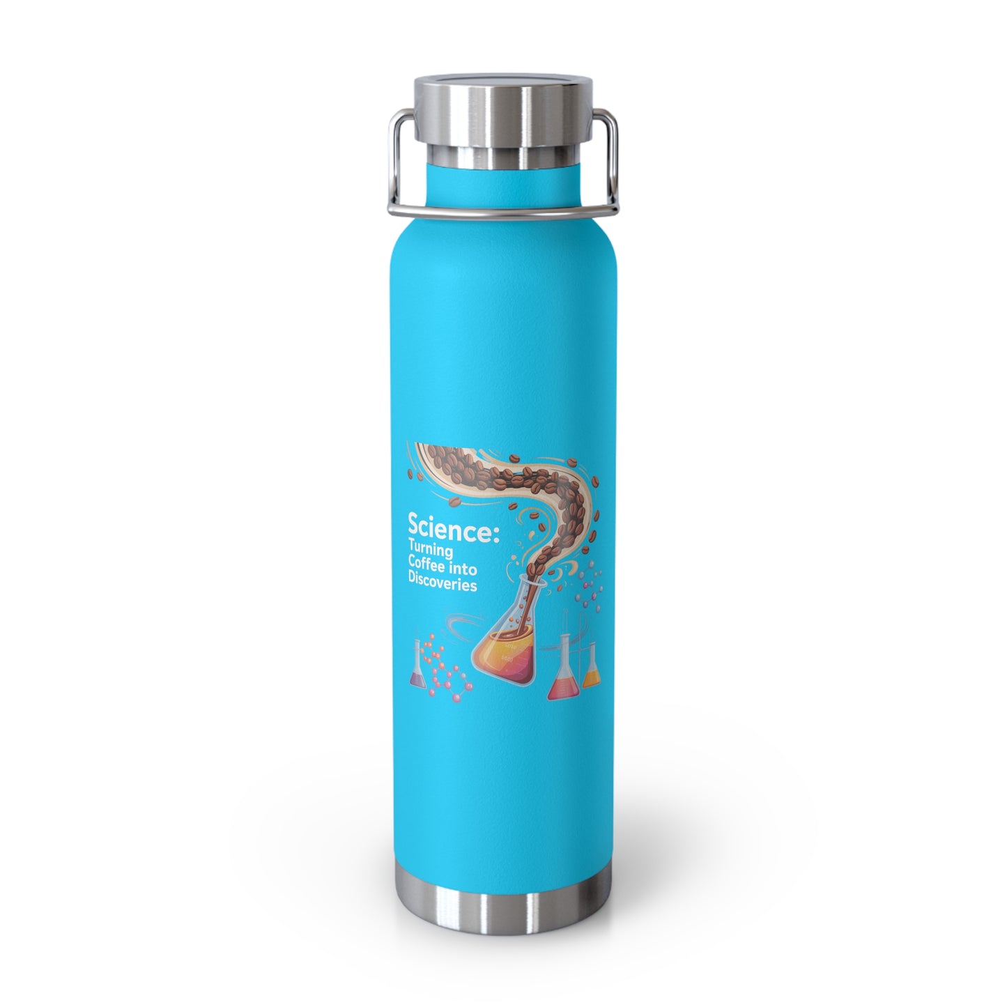 Science: Turning Coffee into Discoveries -22oz Copper Teachers Tumbler