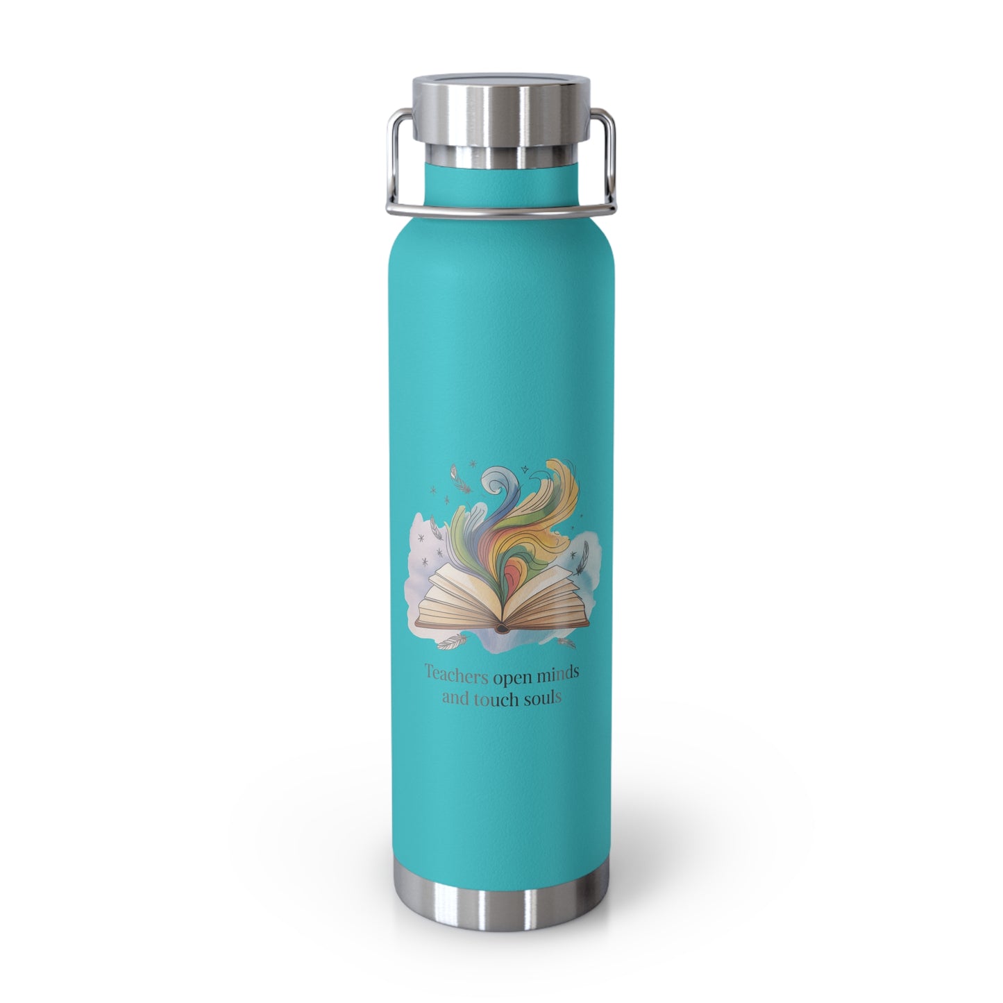 Teachers Open Minds and Souls -22oz Copper Teachers Tumbler
