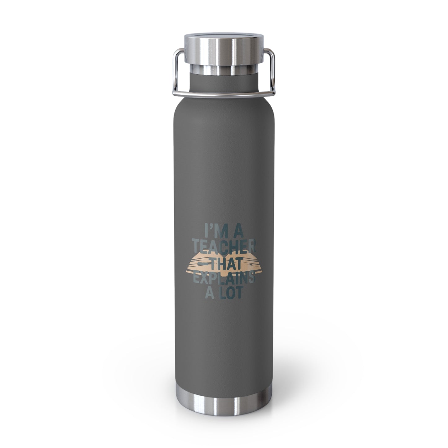 I'm a Teacher-That Explains a Lot -22oz Copper Teachers Tumbler