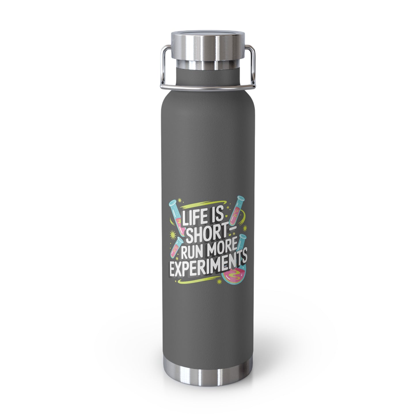 Life is Short Run More Experiments -22oz Copper Teachers Tumbler